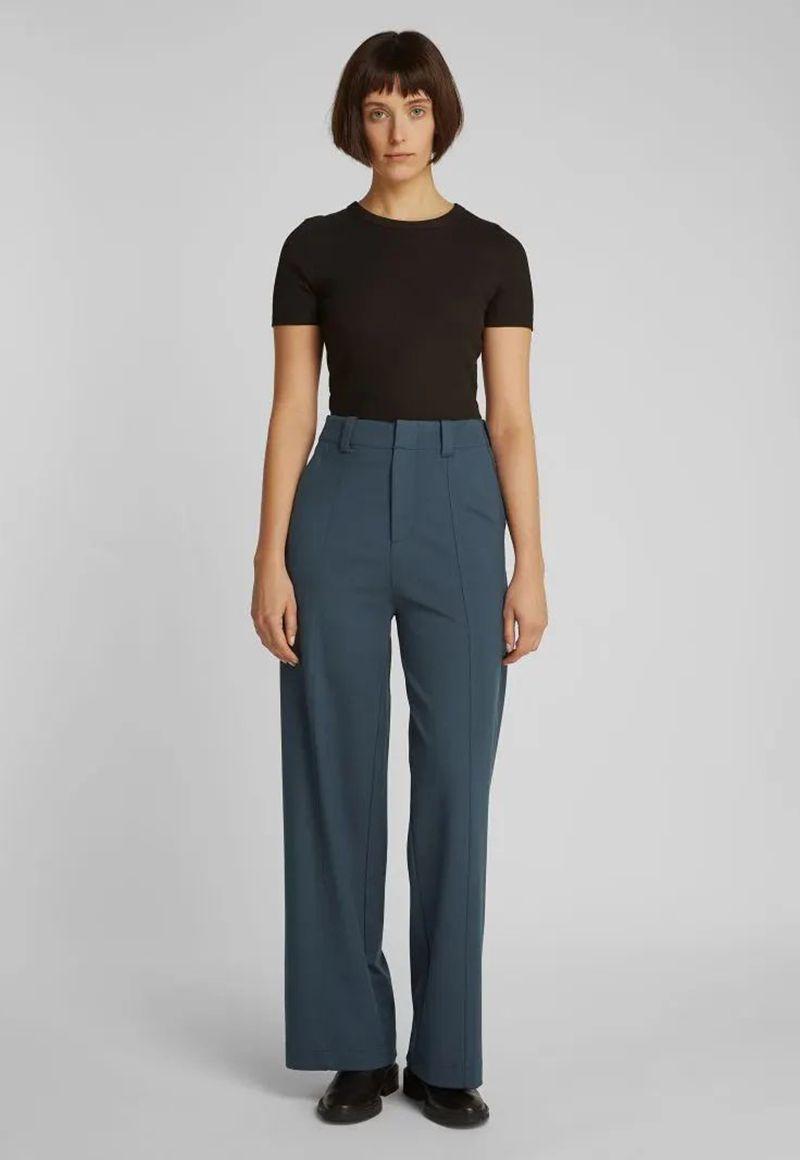 Pantalón recto estilo milano Azul Calvin Klein-0