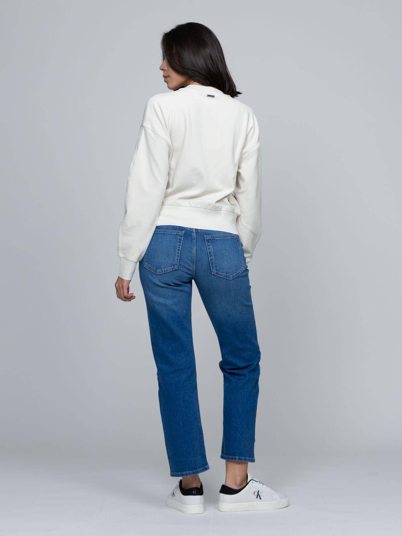 Blusa De Crepé Elástico Y Cremallera Beige Calvin Klein-2