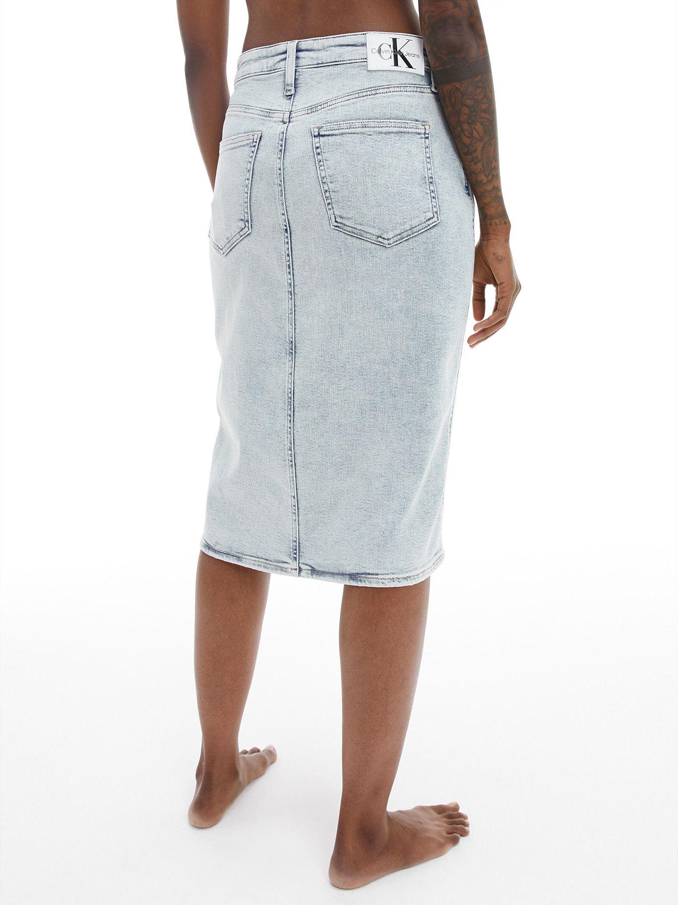 Falda Denim Midi Azul Calvin Klein-2