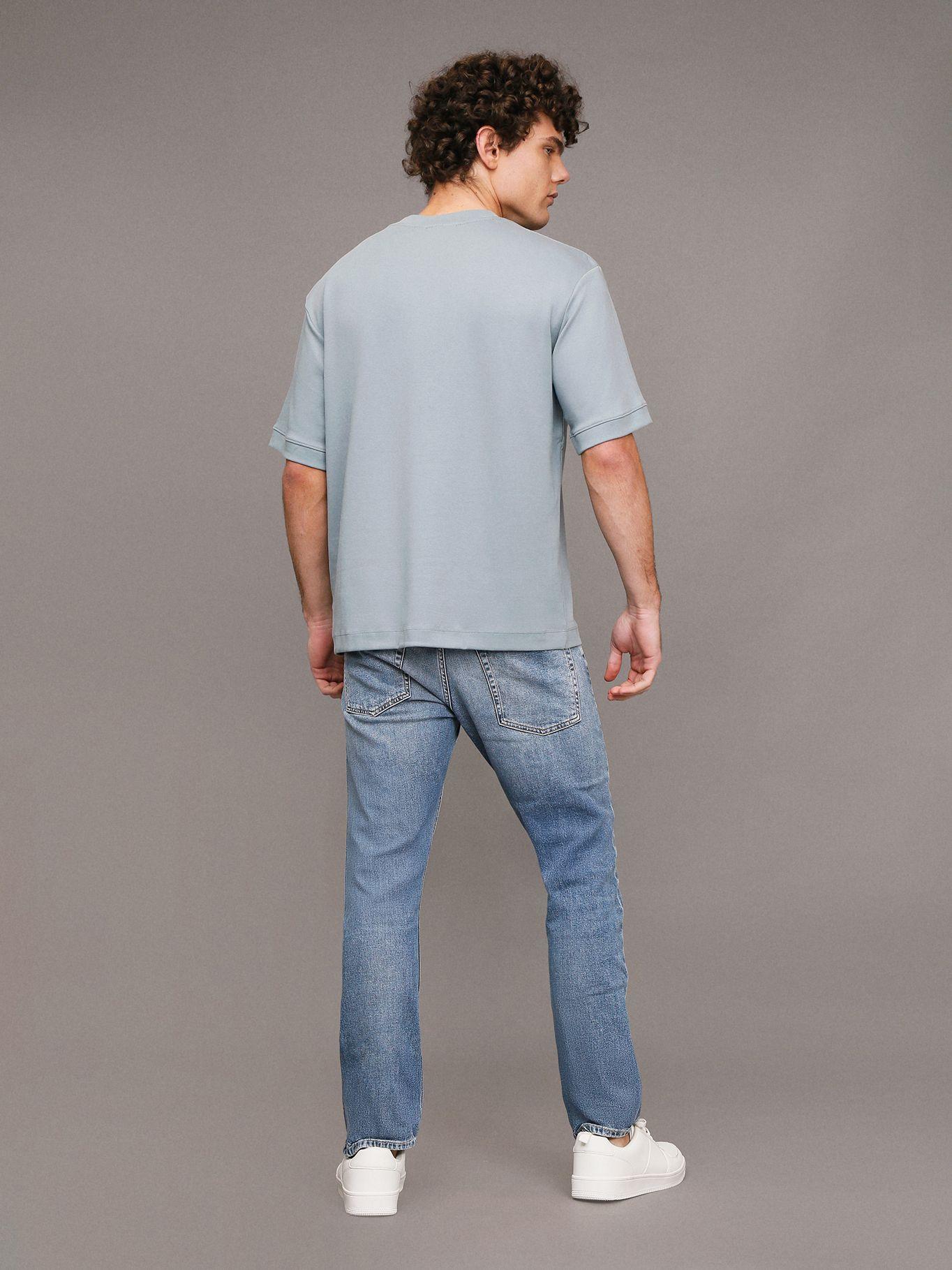 Polera Interlock Celeste Calvin Klein-2