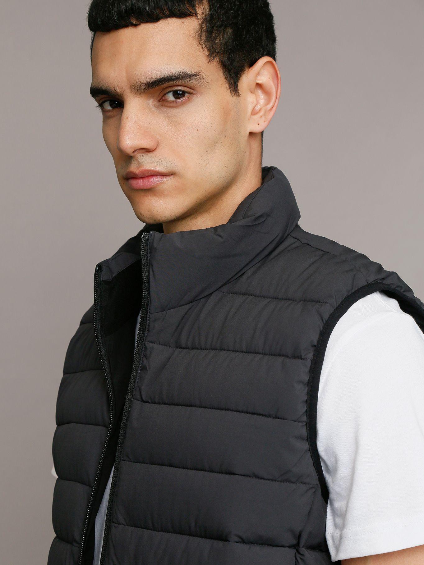 Chaqueta Vest Ligera Acolchada Gris Calvin Klein-5
