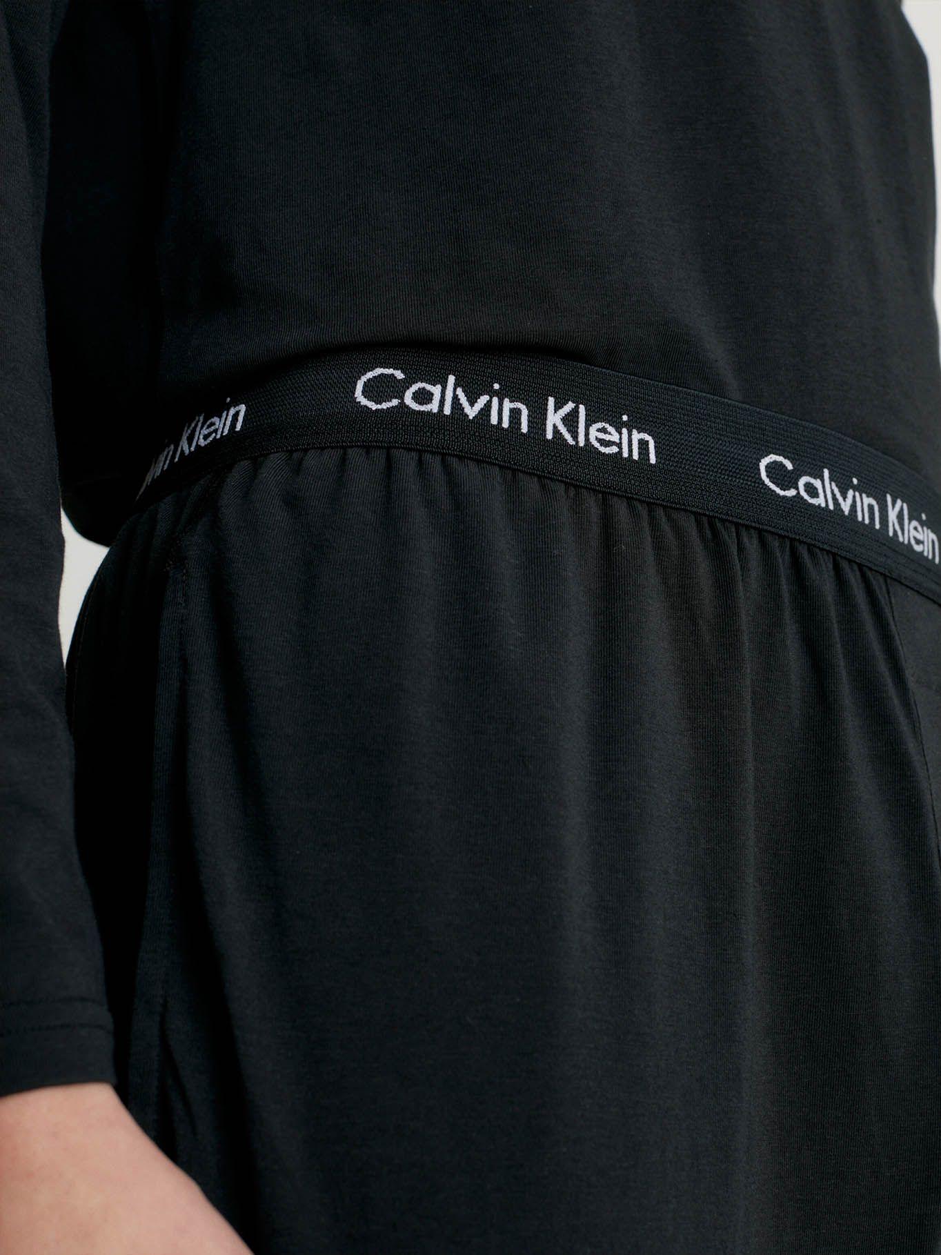 Pantalón largo con logo Negro Calvin Klein-3