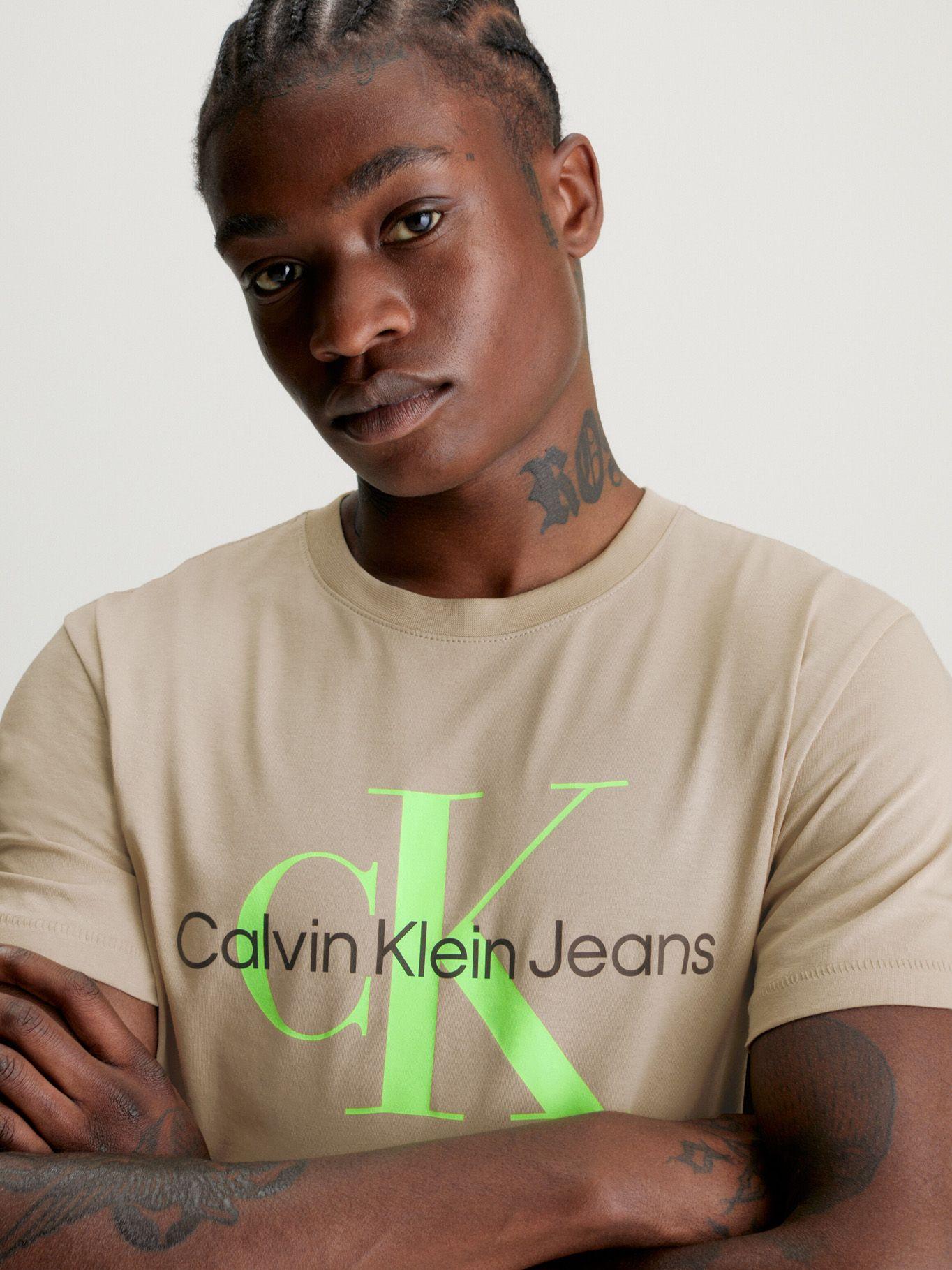 Polera Seasonal Monologo Beige Calvin Klein-3