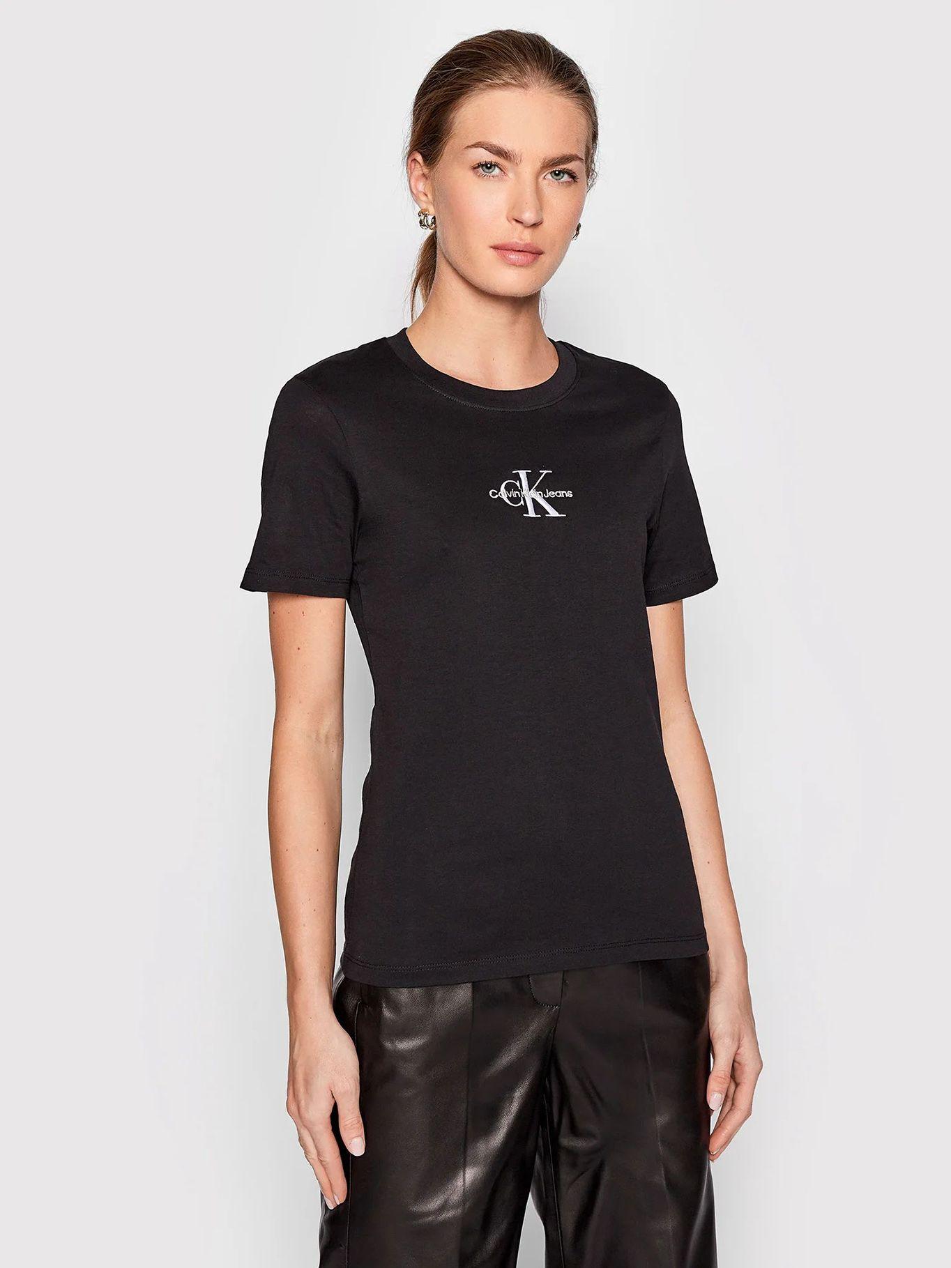 Polera Monogram Logo Negro BEH Calvin Klein-0