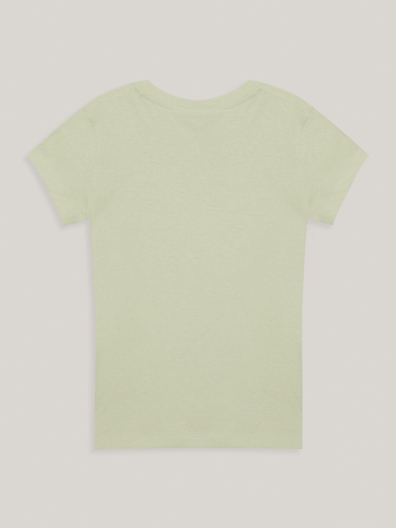 Polera Niña Micro Monogram Verde Calvin Klein-1