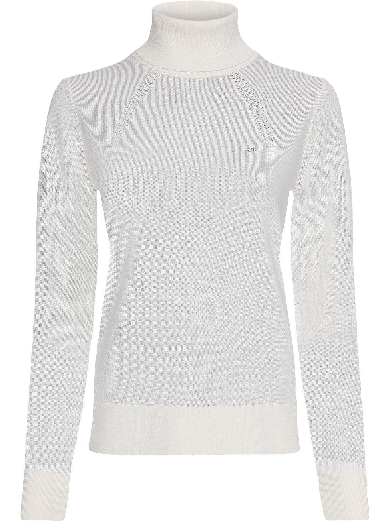 Suéter Merino Roll Neck Blanco Calvin Klein-0