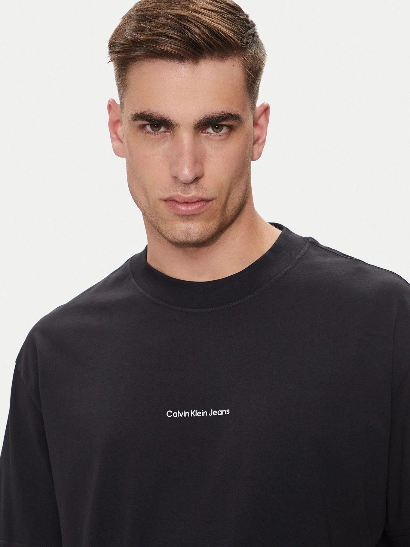 Polera City Grid Map Negro Calvin Klein-3