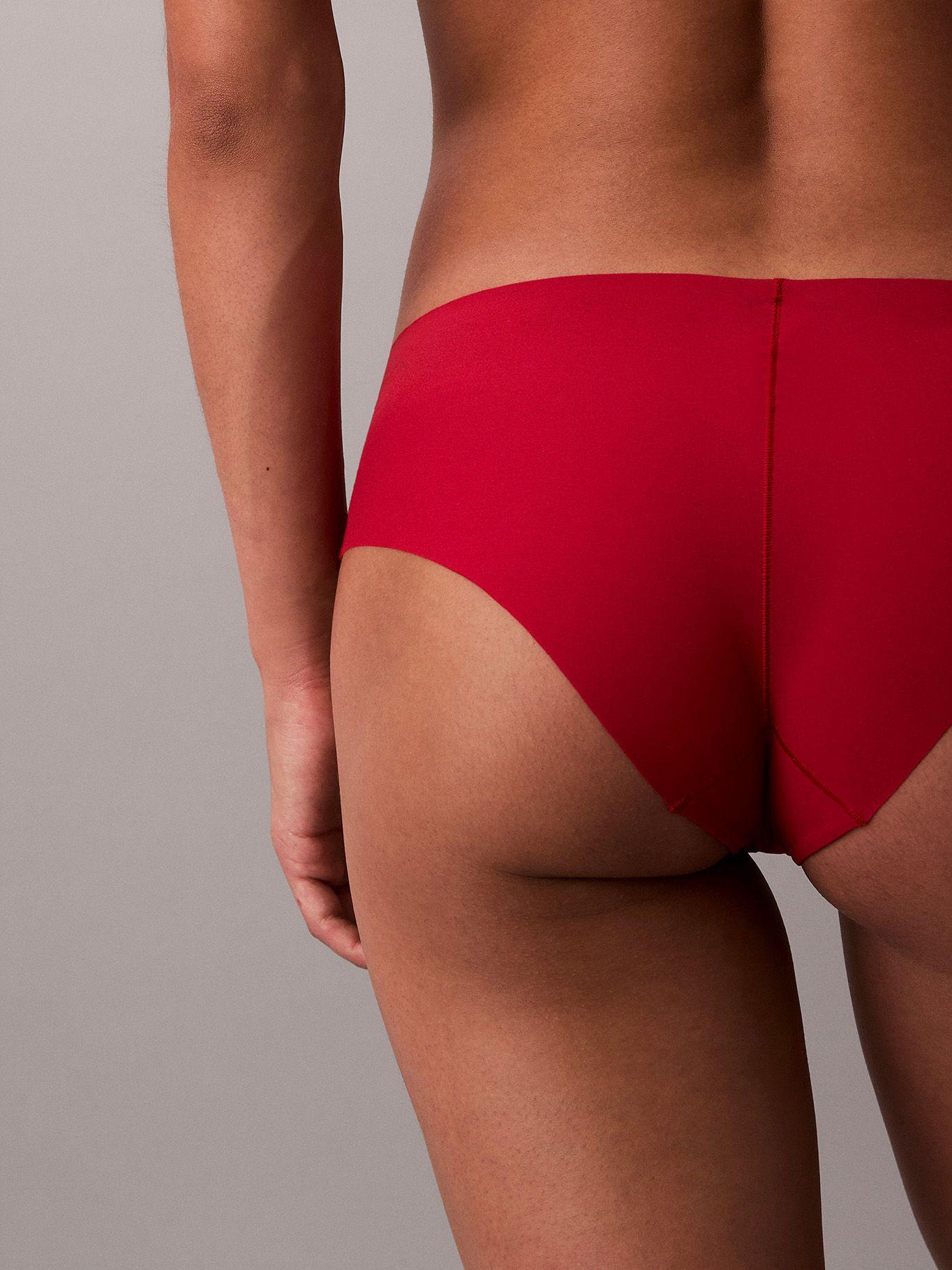 Calzón Hipster Invisible Rojo Calvin Klein-5