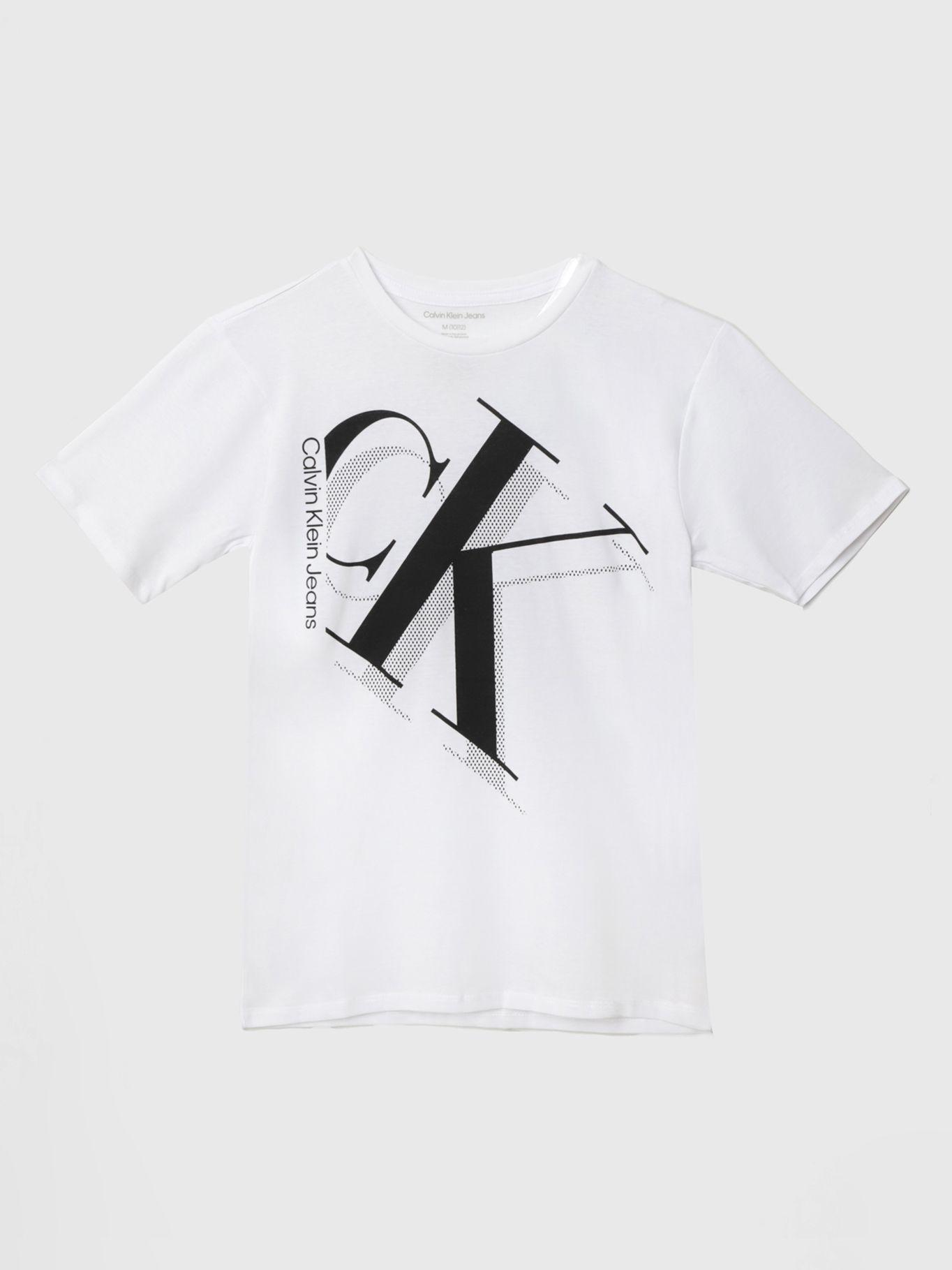 Polera Niño Shadow Drop Blanco Calvin Klein-0