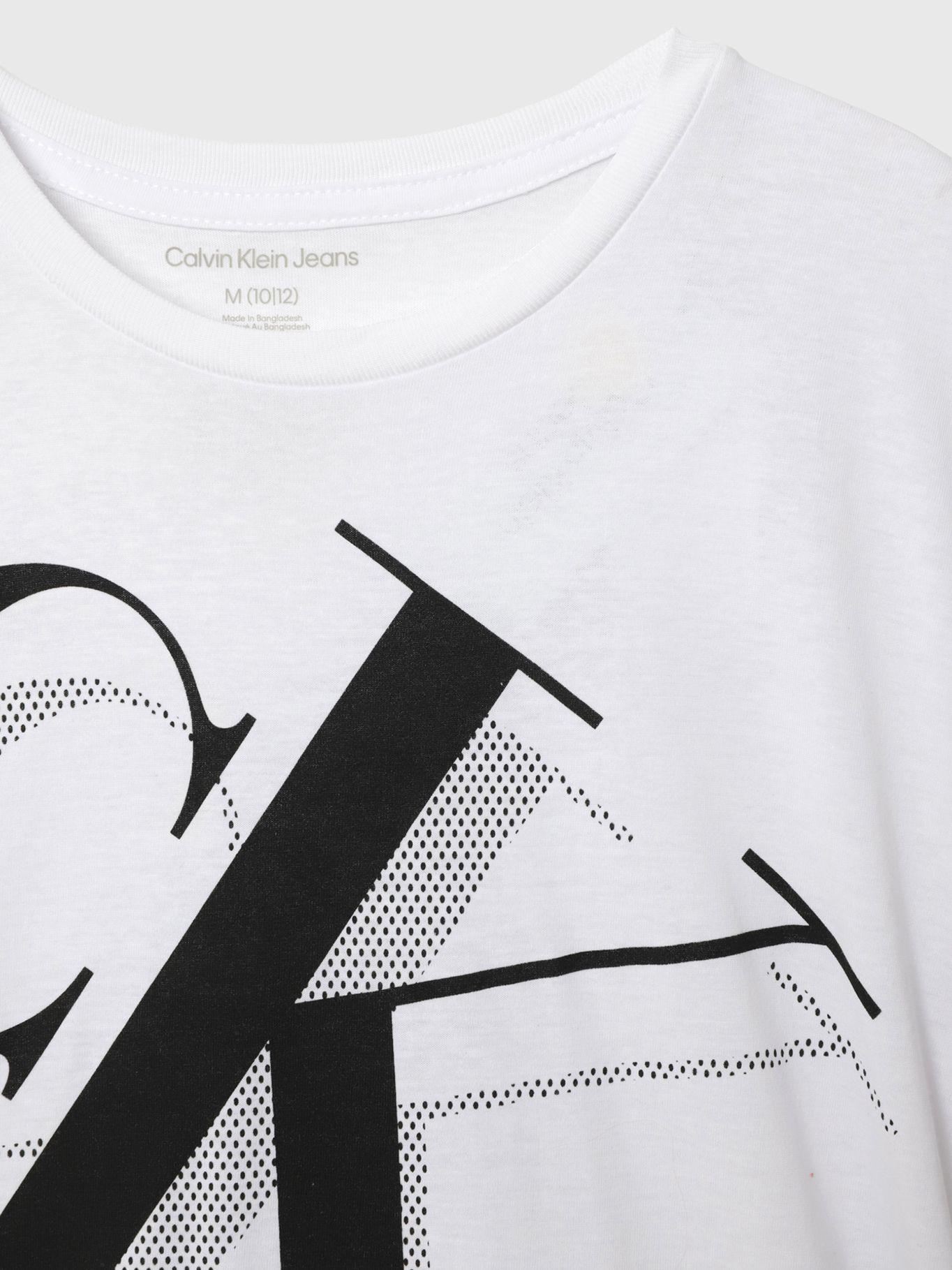 Polera Niño Shadow Drop Blanco Calvin Klein-2