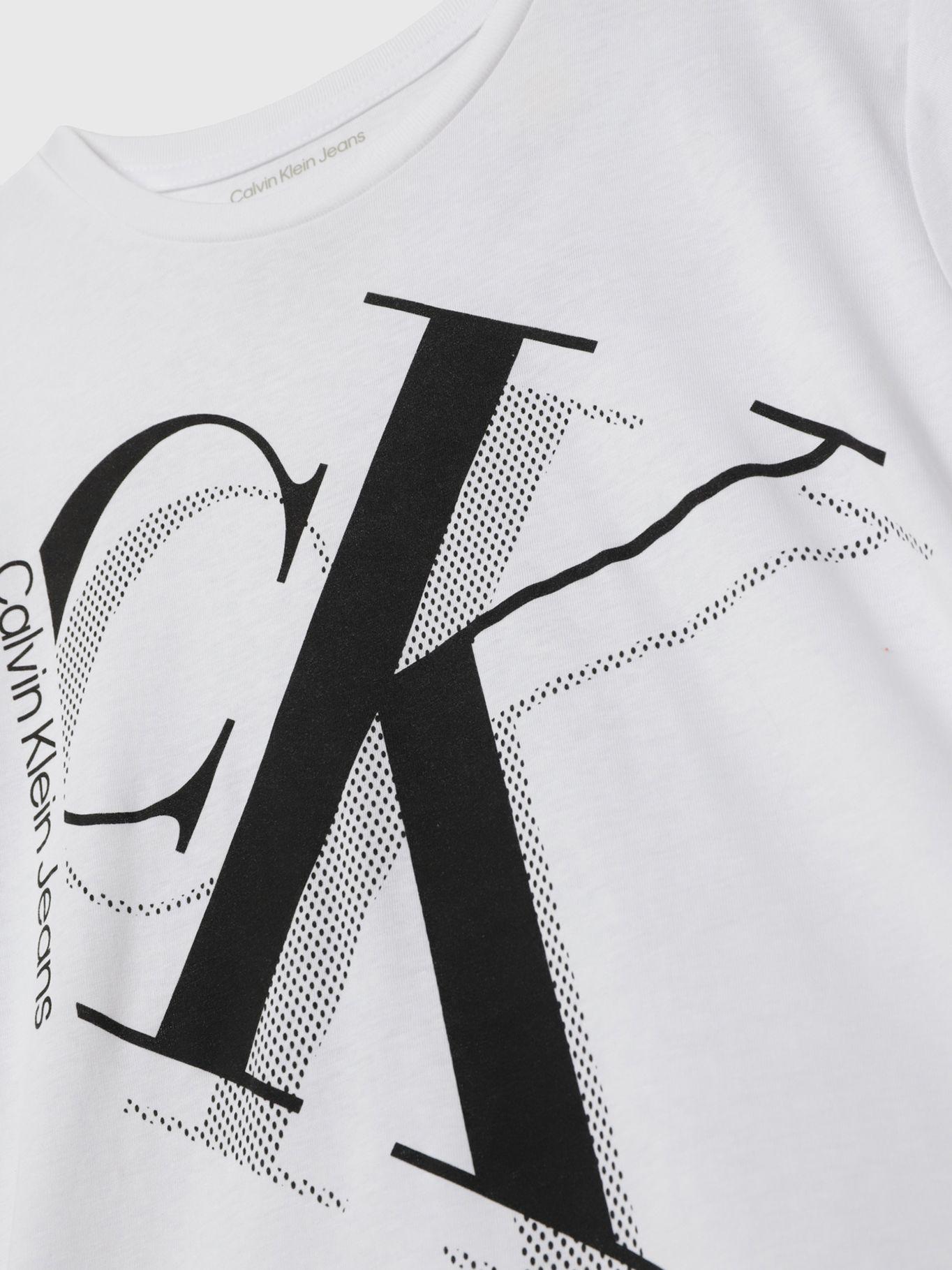 Polera Niño Shadow Drop Blanco Calvin Klein-3