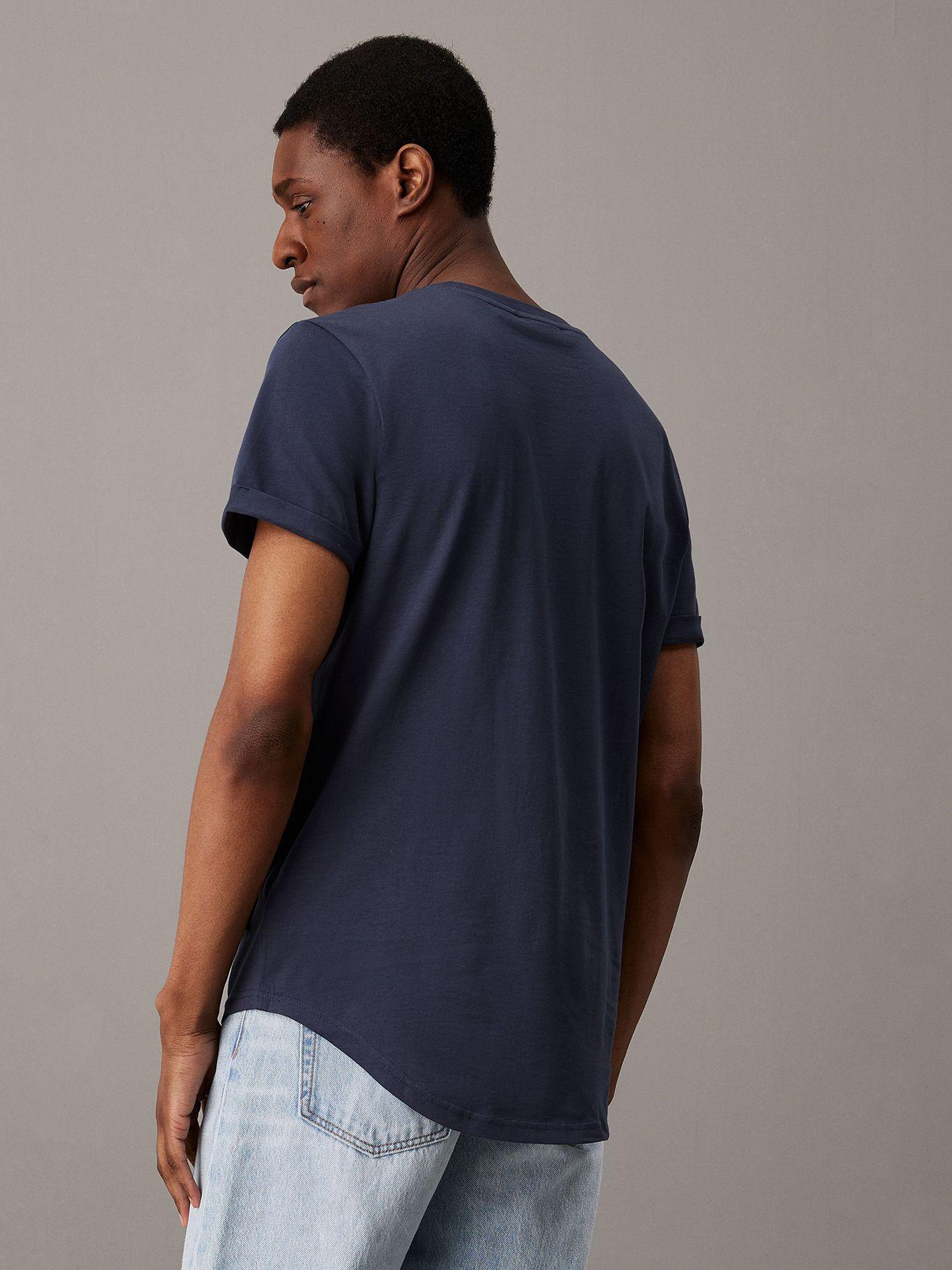 Polera Badge Turn Up Azul PK Calvin Klein-2