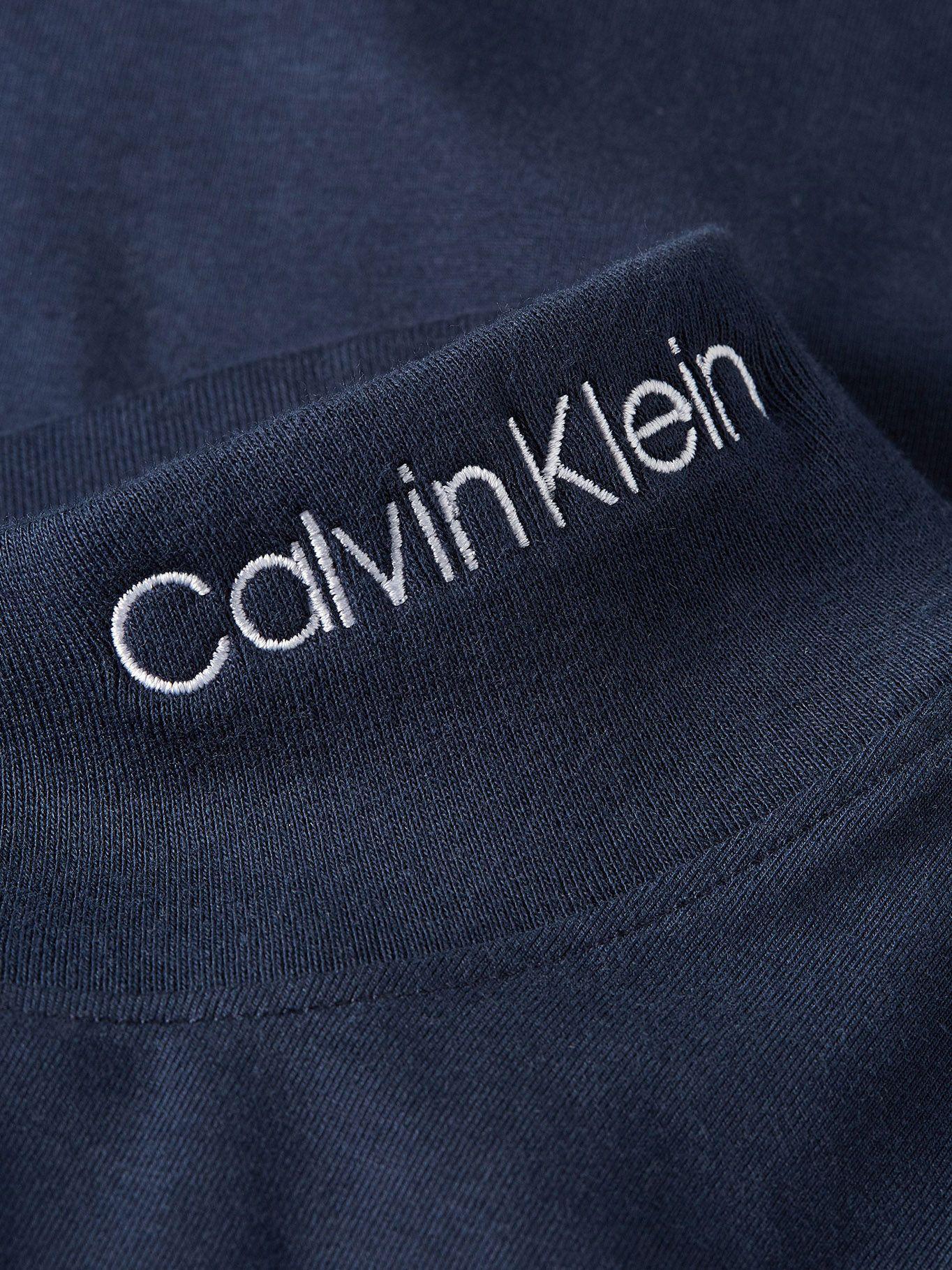 Polera Slim Stretch Mock Azul Calvin Klein-1