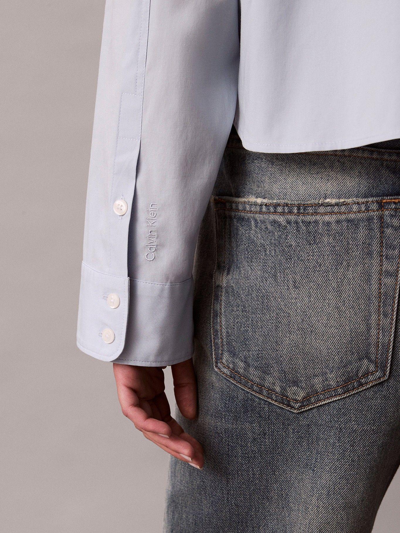 Camisa Boxy Cropped Celeste Calvin Klein-4