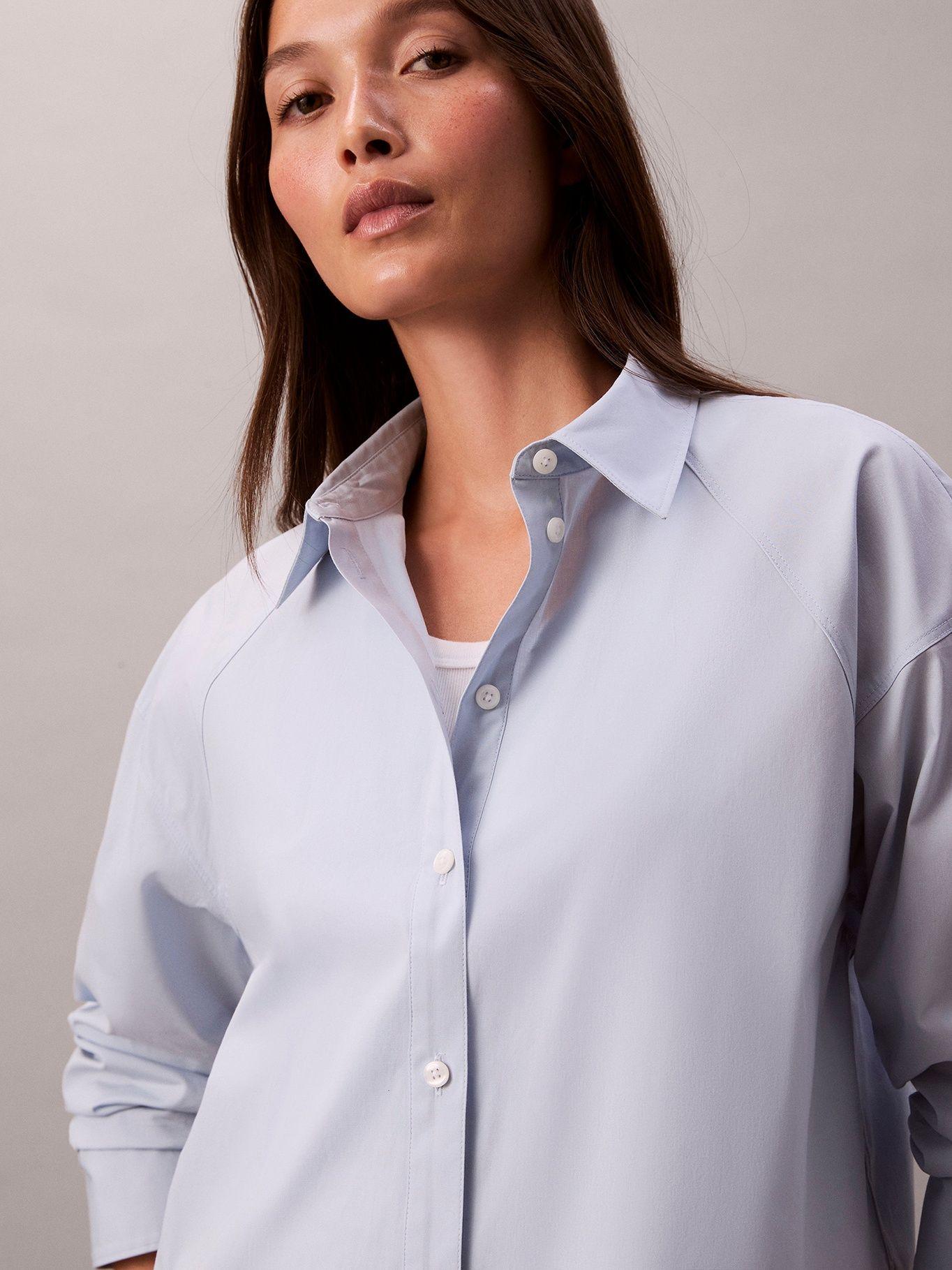 Camisa Boxy Cropped Celeste Calvin Klein-5