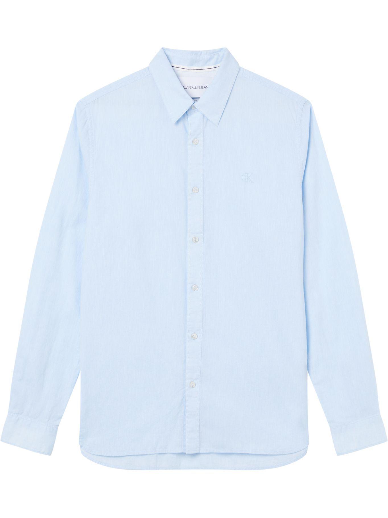 Camisa Linen Azul Calvin Klein-0