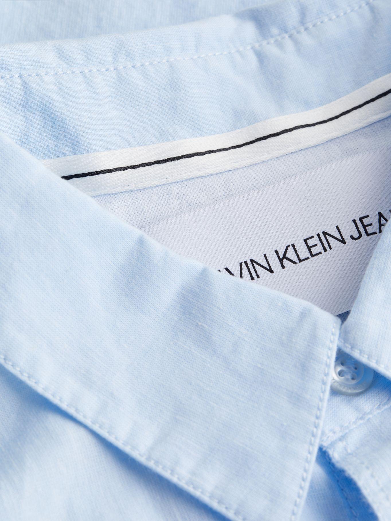Camisa Linen Azul Calvin Klein-1