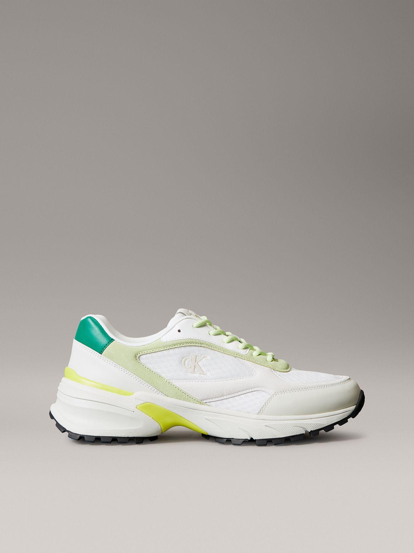 Zapatilla Material Combinado Blanco Calvin Klein Hombre-4