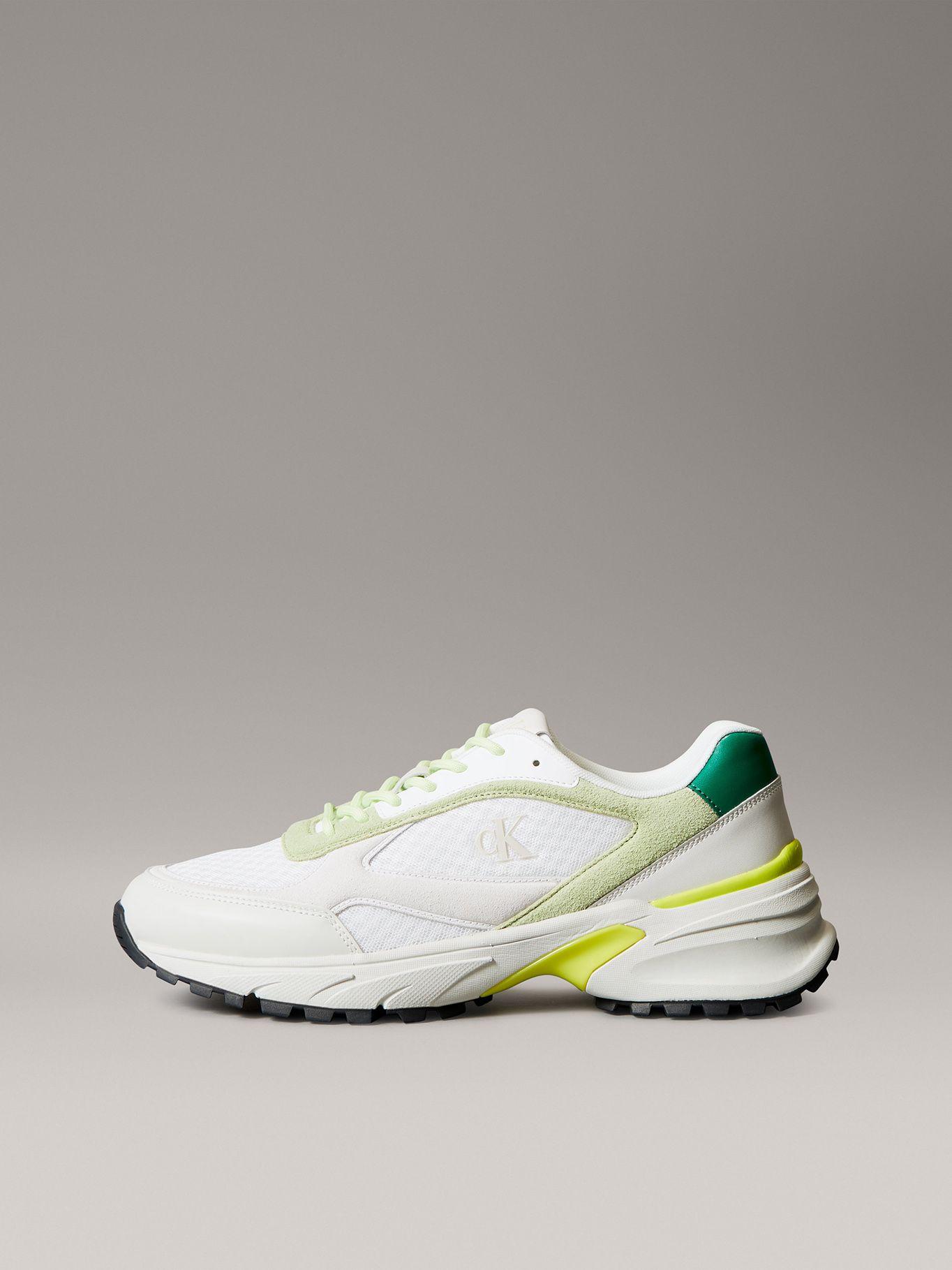 Zapatilla Material Combinado Blanco Calvin Klein Hombre-5