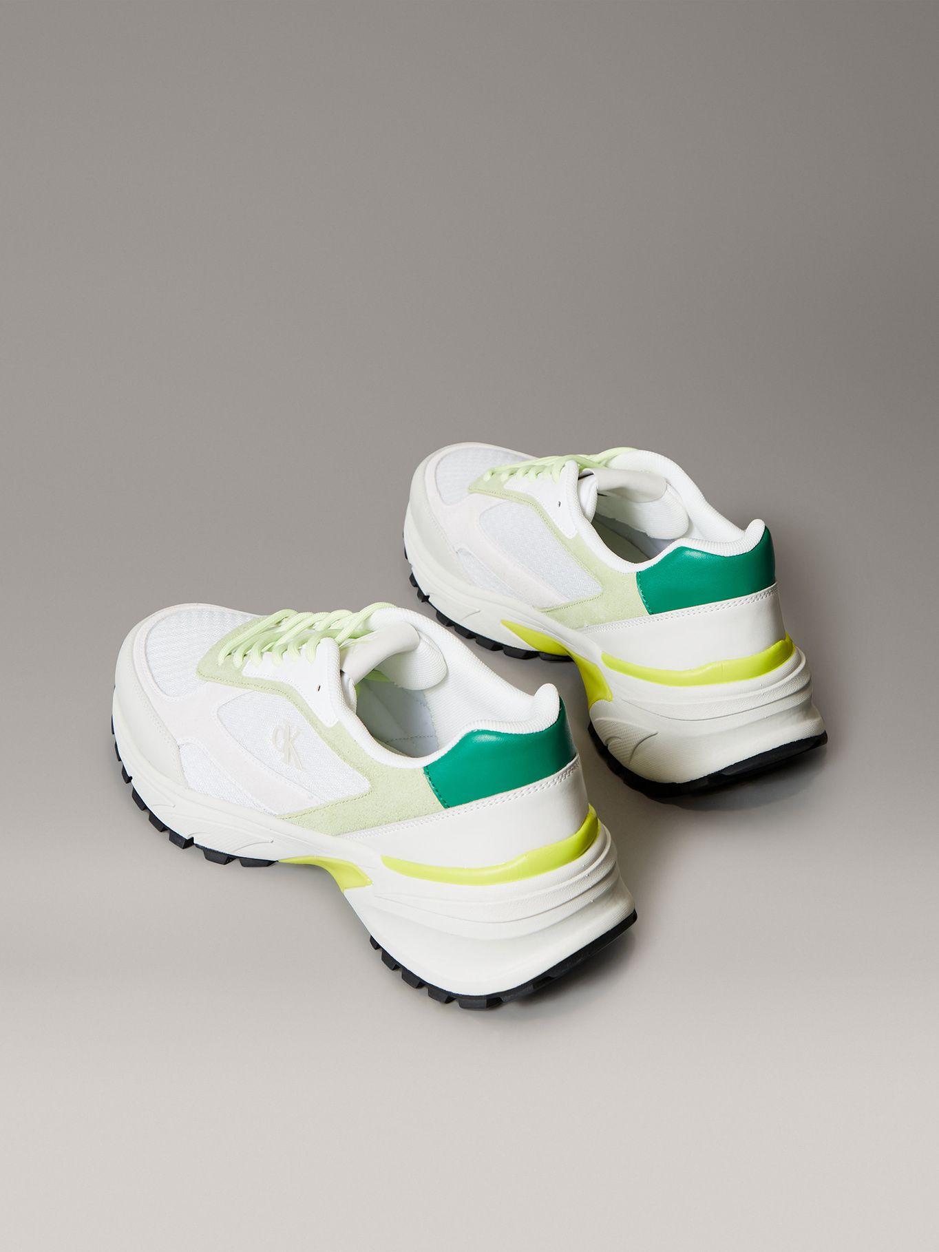 Zapatillas de Material Combinado Blanco Calvin Klein-1