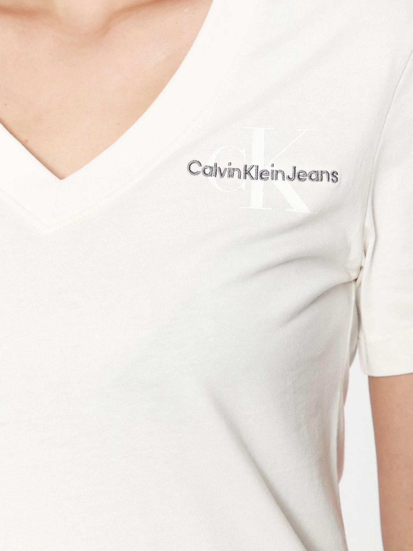 Polera Monologo Slim V-Neck Blanco-3