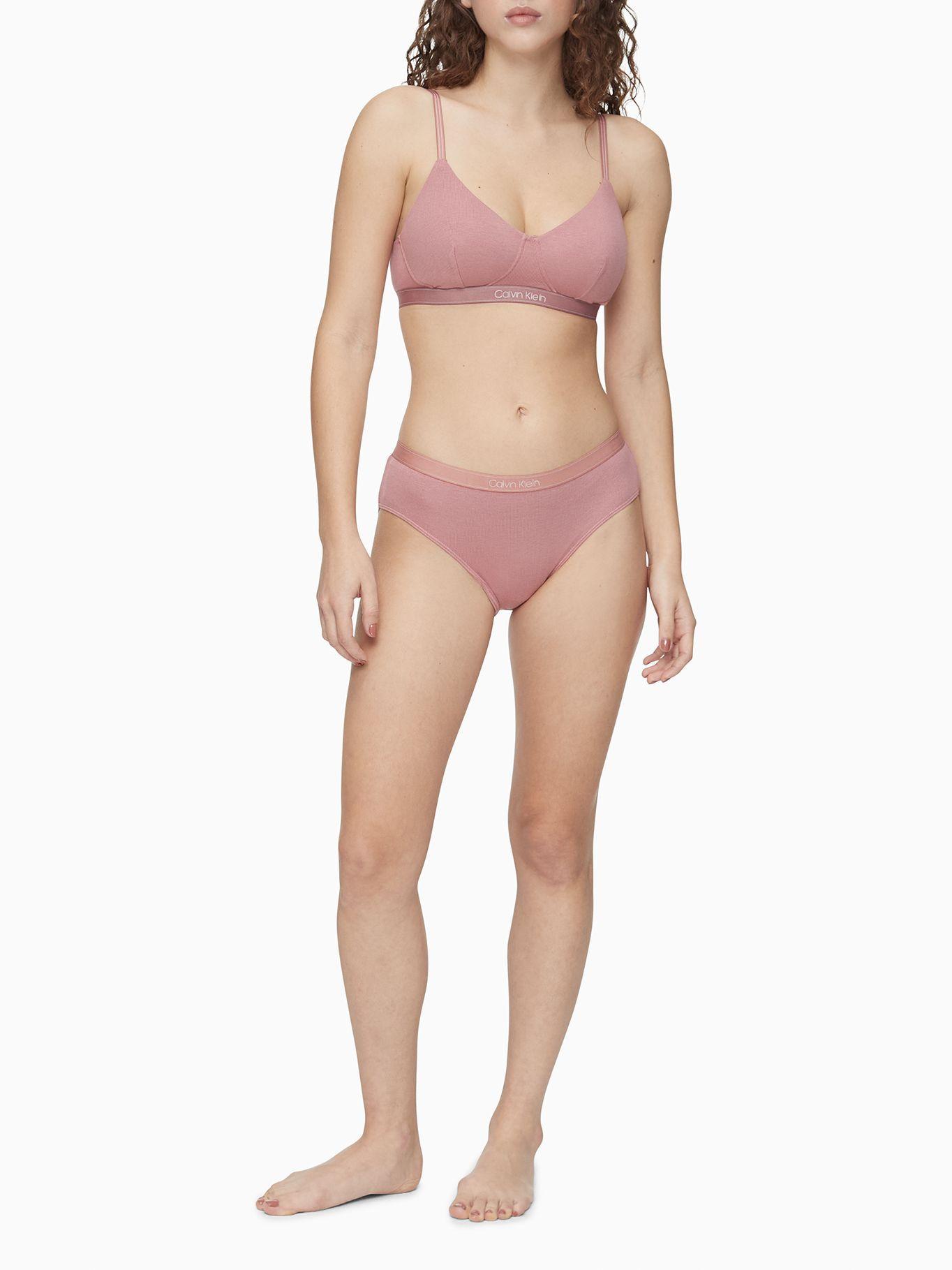 Bralette Lightly Lined Rosa Calvin Klein-1
