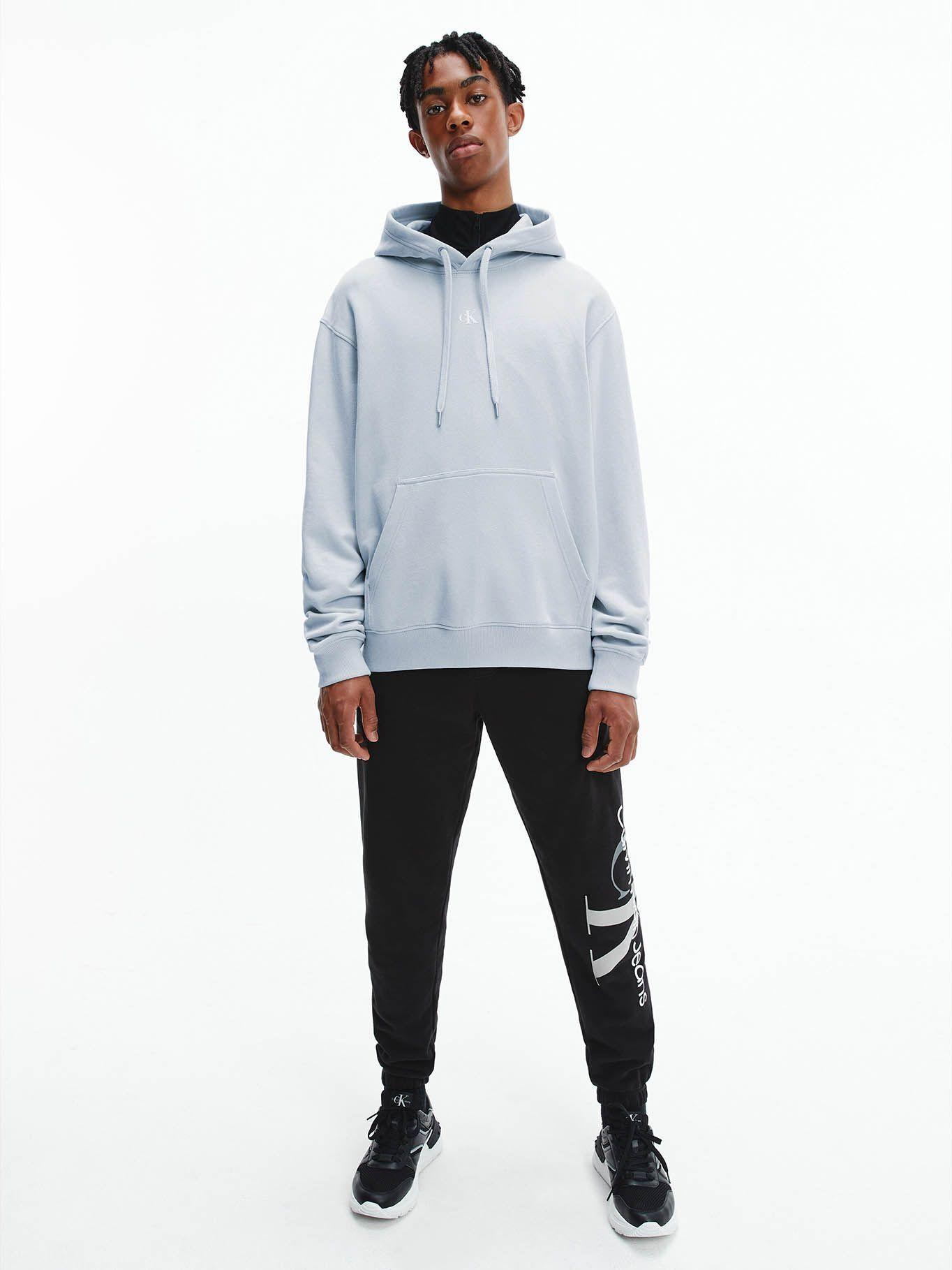 Hoodie Cut Off Azul Calvin Klein-1