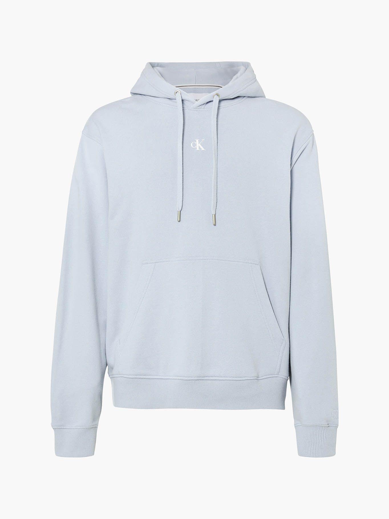 Hoodie Cut Off Azul Calvin Klein-4