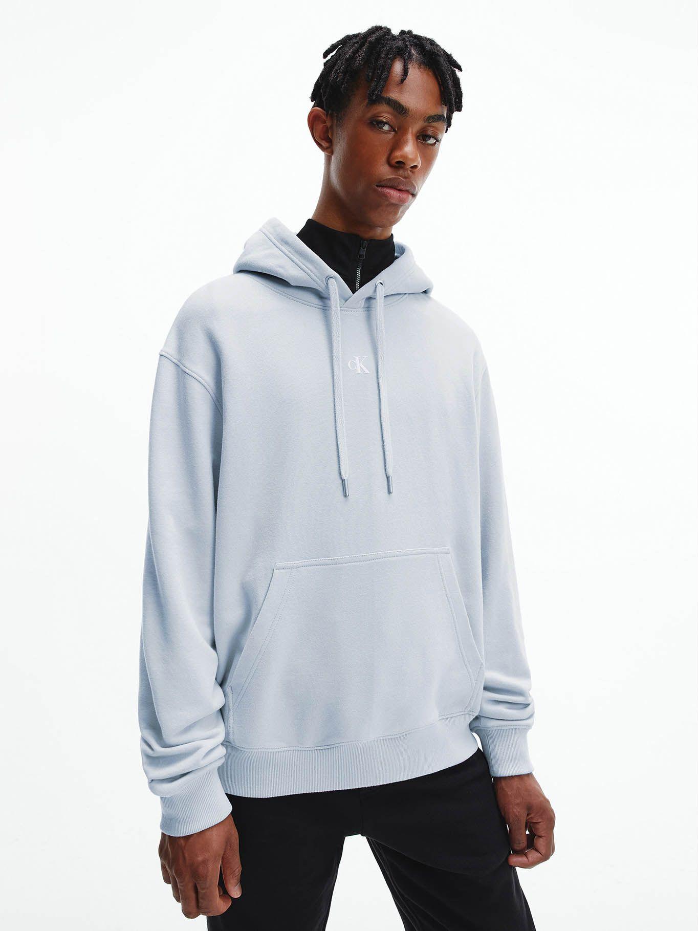 Hoodie Cut Off Azul Calvin Klein-0