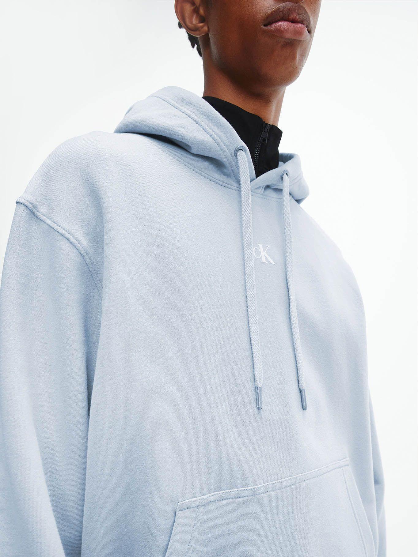 Hoodie Cut Off Azul Calvin Klein-3