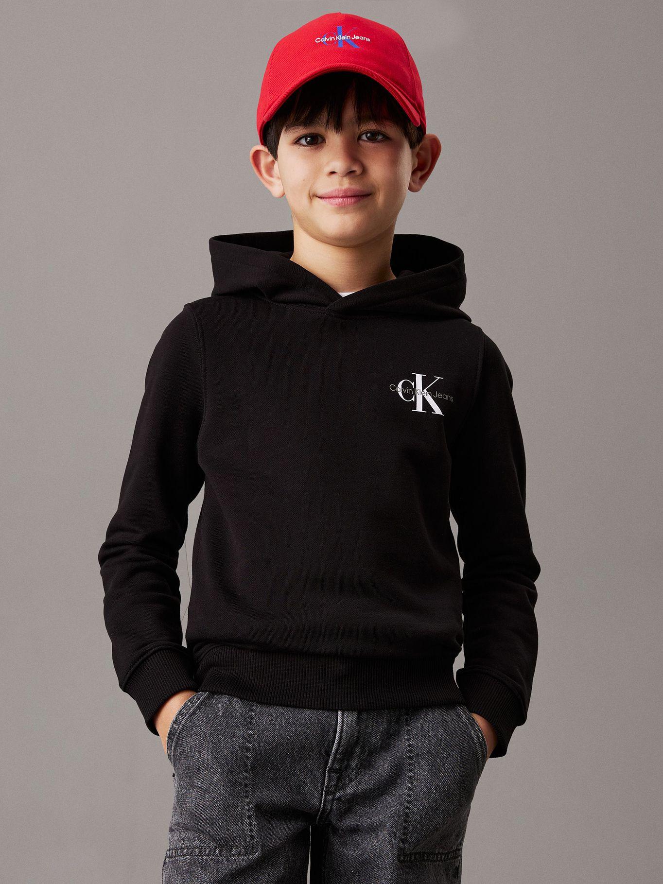 Polerón Niño Small Monogram Negro Calvin Klein-0