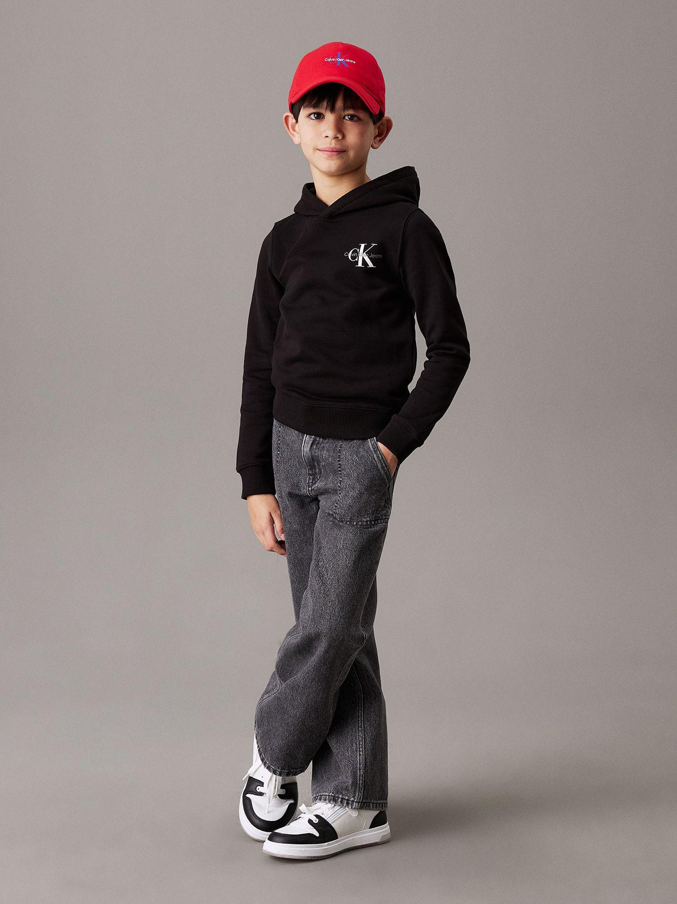Polerón Niño Small Monogram Negro Calvin Klein-2