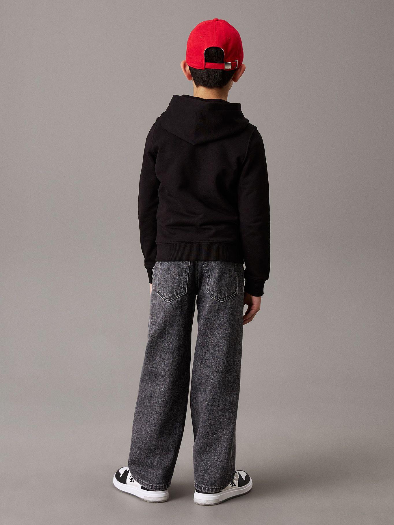 Polerón Niño Small Monogram Negro Calvin Klein-4