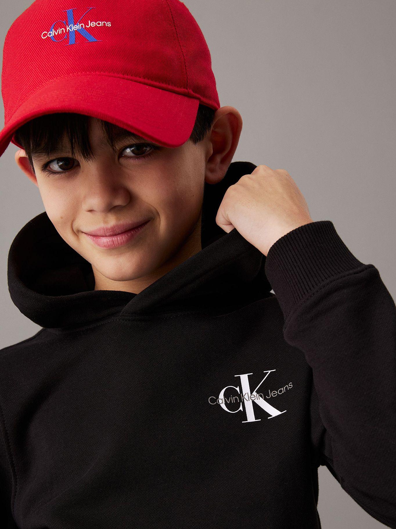Polerón Niño Small Monogram Negro Calvin Klein-6