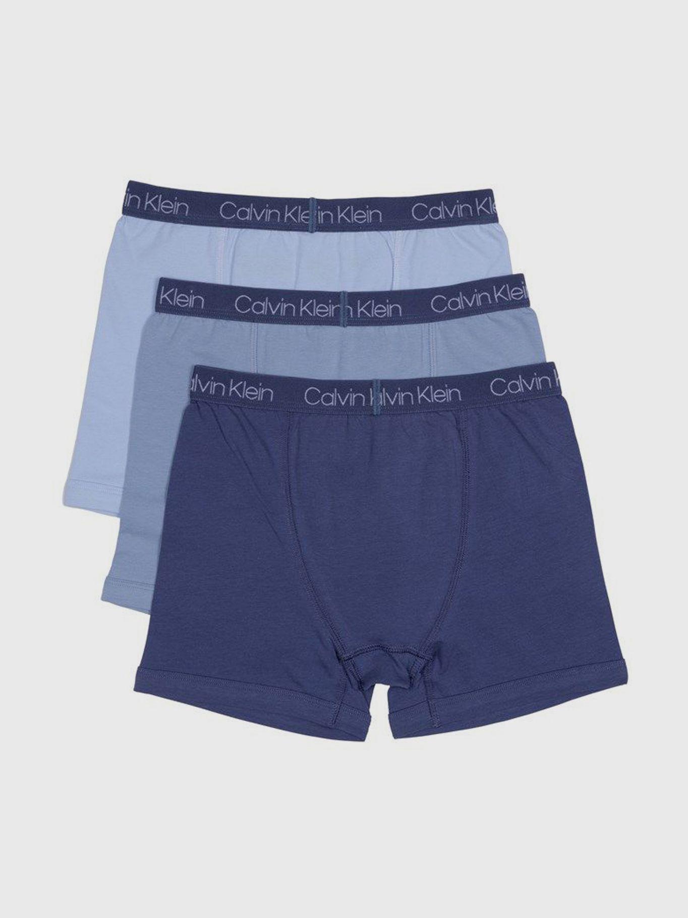 Pack 3 Bóxers Brief Niño Cotton Stre Azul Calvin Klein-1