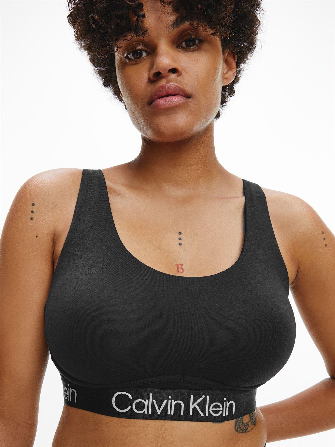Bralette Structure Cotton Negro Calvin Klein-2
