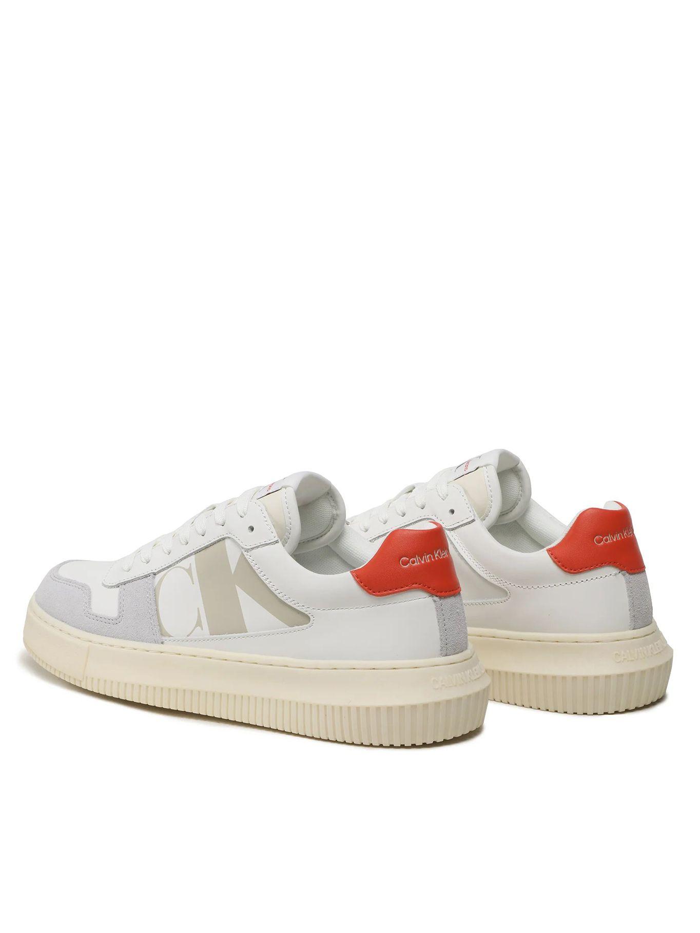 Zapatilla Chunky Cupsole Laceup Mix Blanco Calvin Klein-1