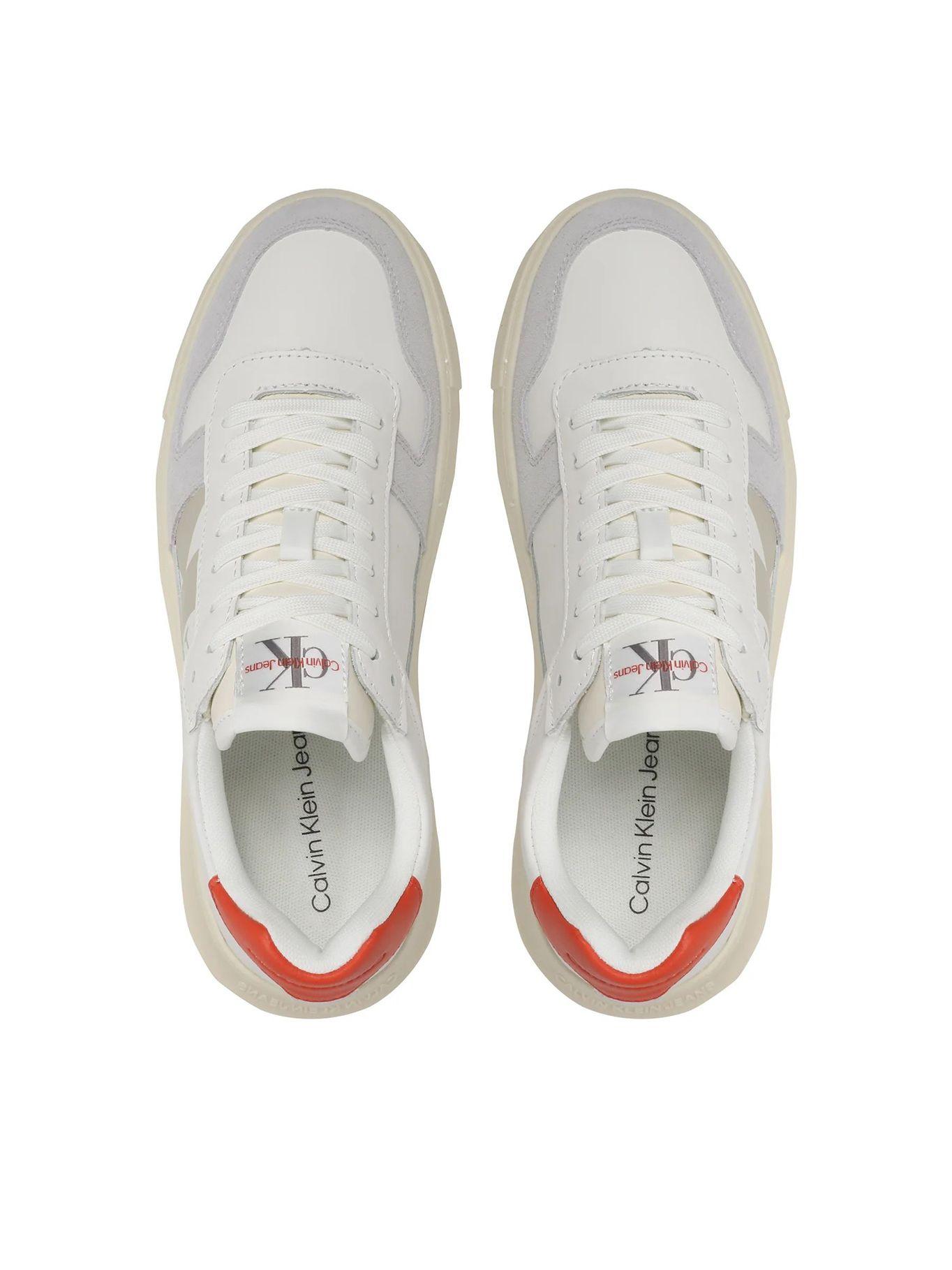 Zapatilla Chunky Cupsole Laceup Mix Blanco Calvin Klein-2