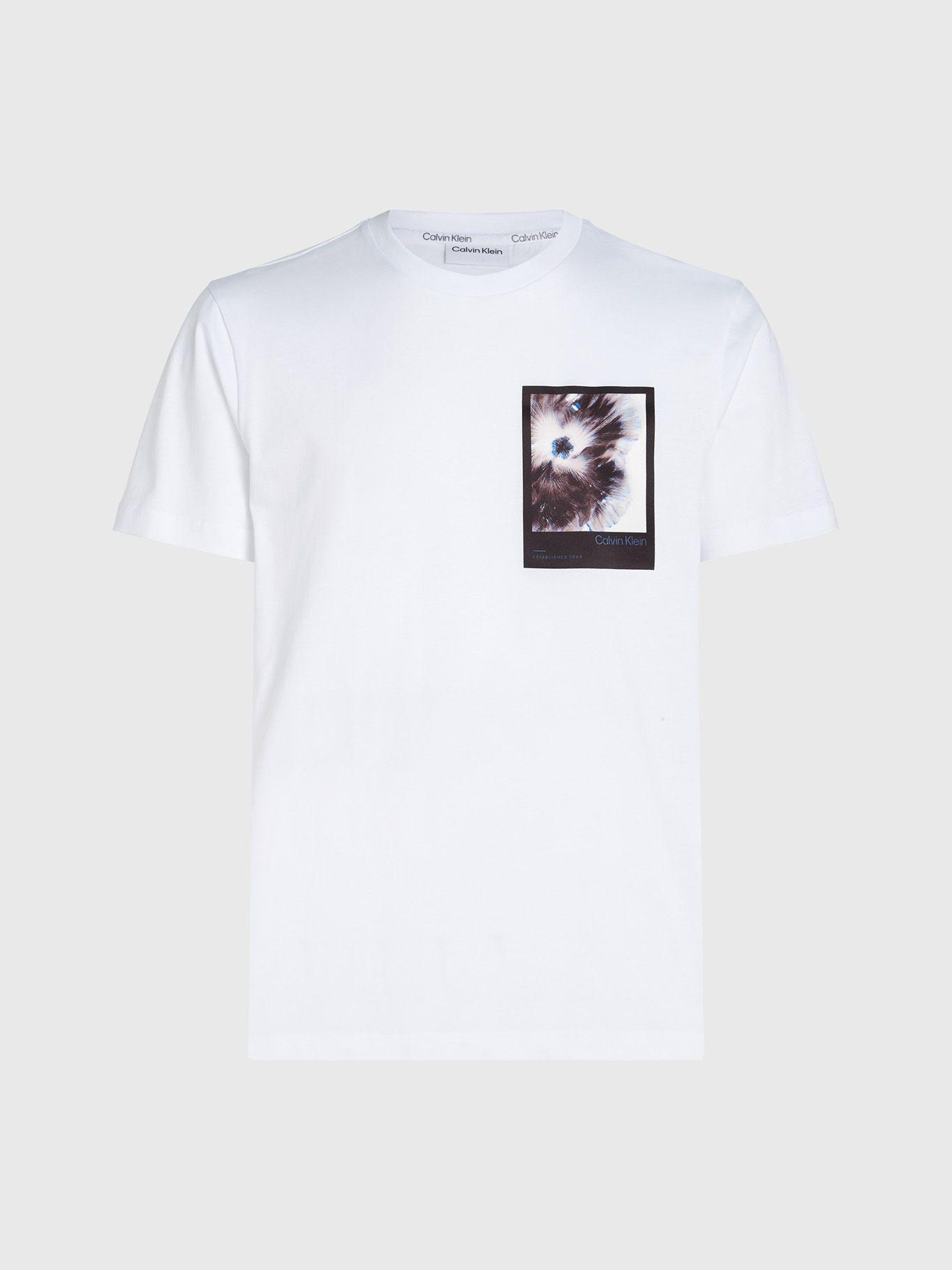 Polera Framed Flower Graphic Blanco Calvin Klein-4