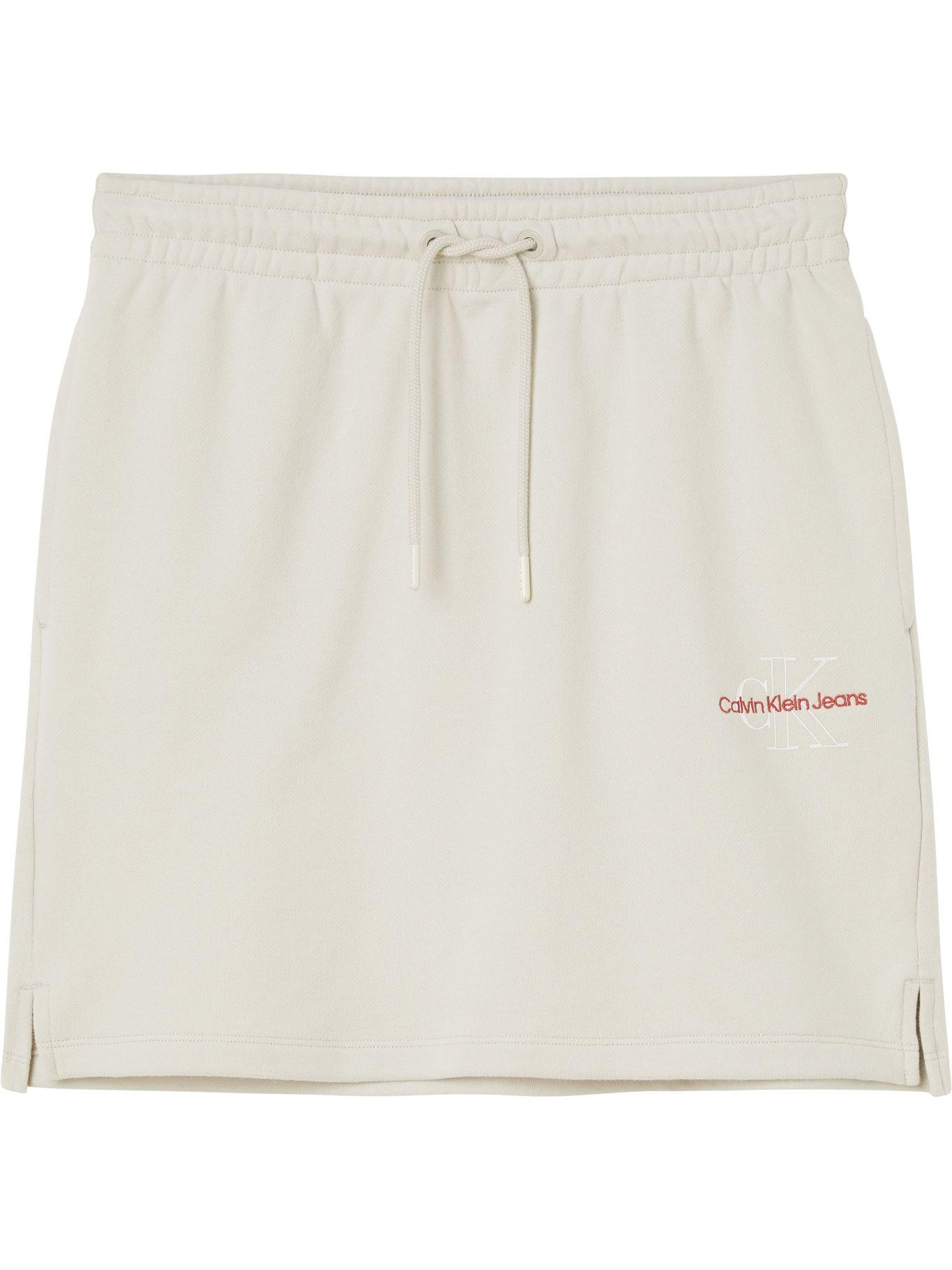 Falda Two Tone Monogram Beige Calvin Klein-0