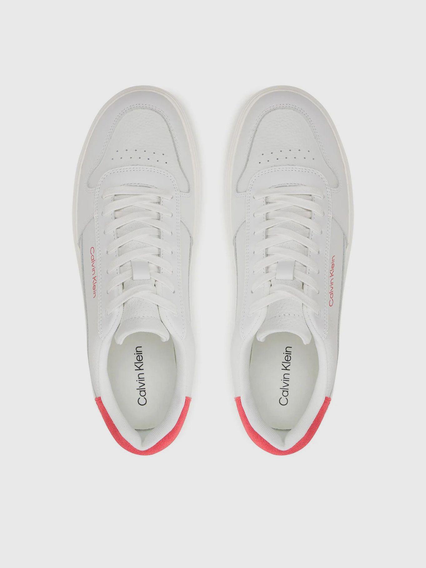 Zapatillas Cuero Lace Up Basket Blanco Calvin Klein-2