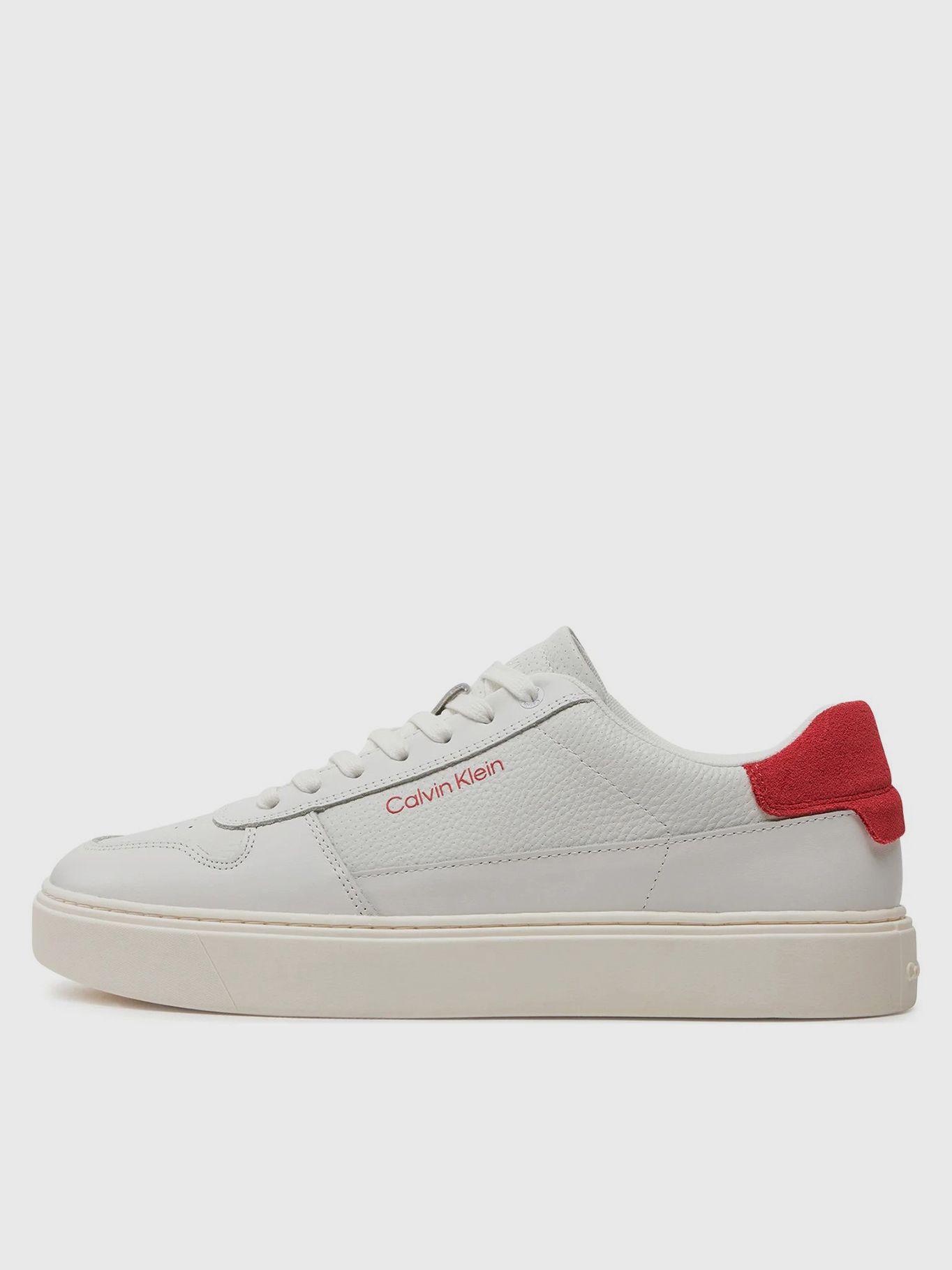 Zapatillas Cuero Lace Up Basket Blanco Calvin Klein-5