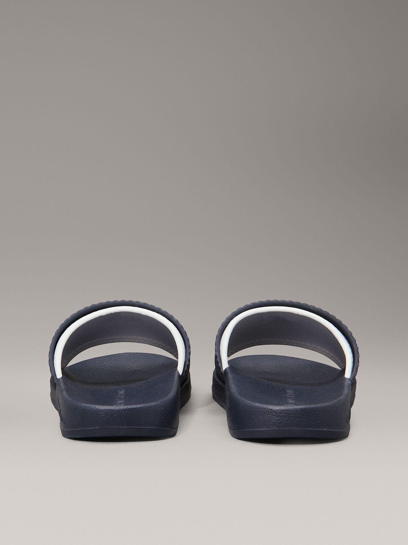 Sandalias Slide Rubber Azul Calvin Klein-1