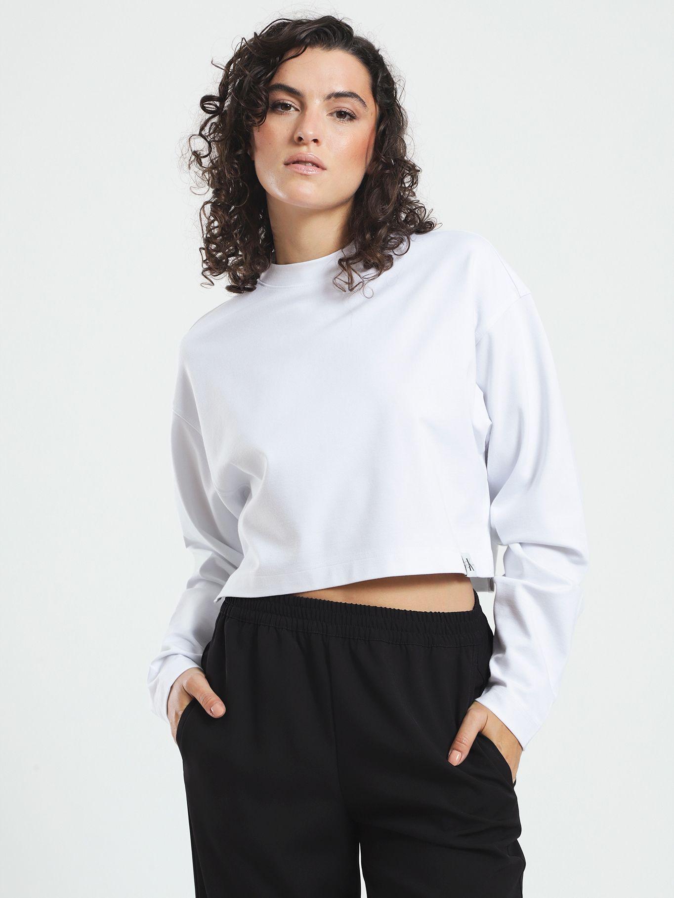 Polera Milano Cropped Relaxed Blanco Calvin Klein-0