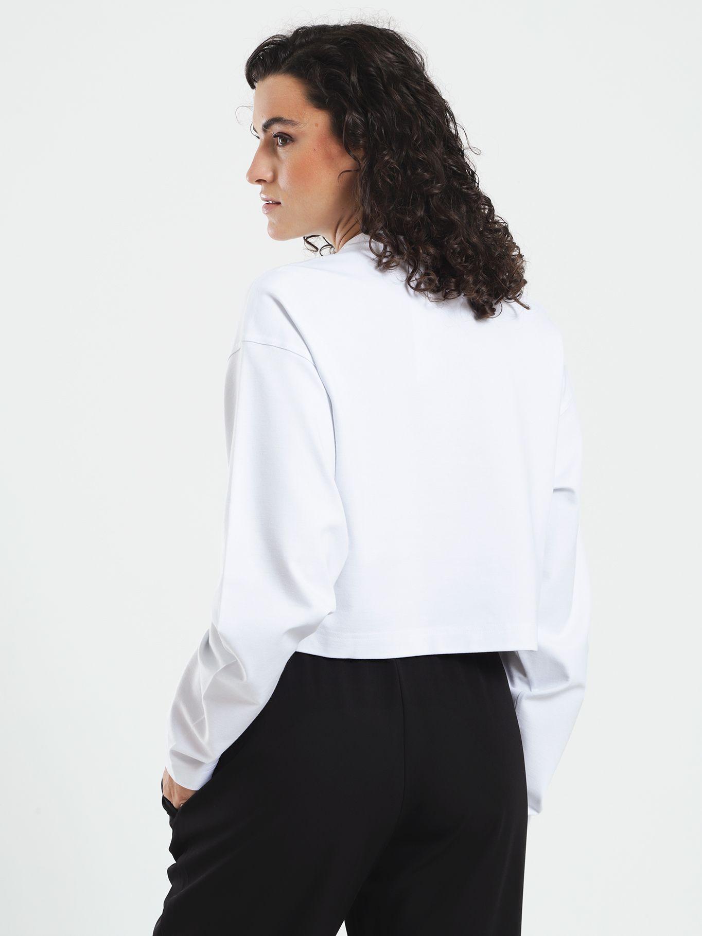 Polera Milano Cropped Relaxed Blanco Calvin Klein-2