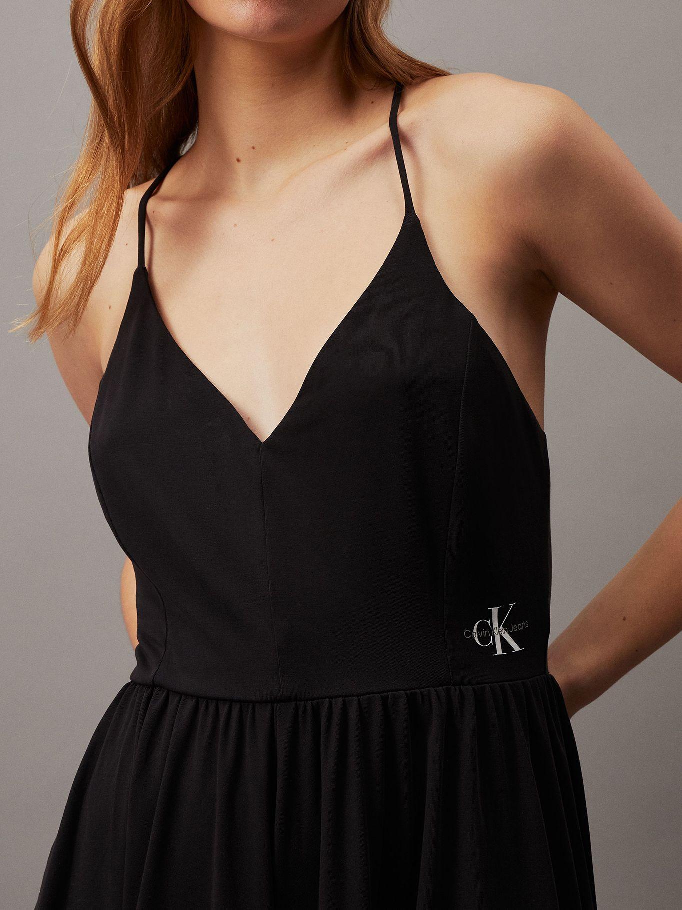 Vestido Modal Playsuit Negro Calvin Klein-2