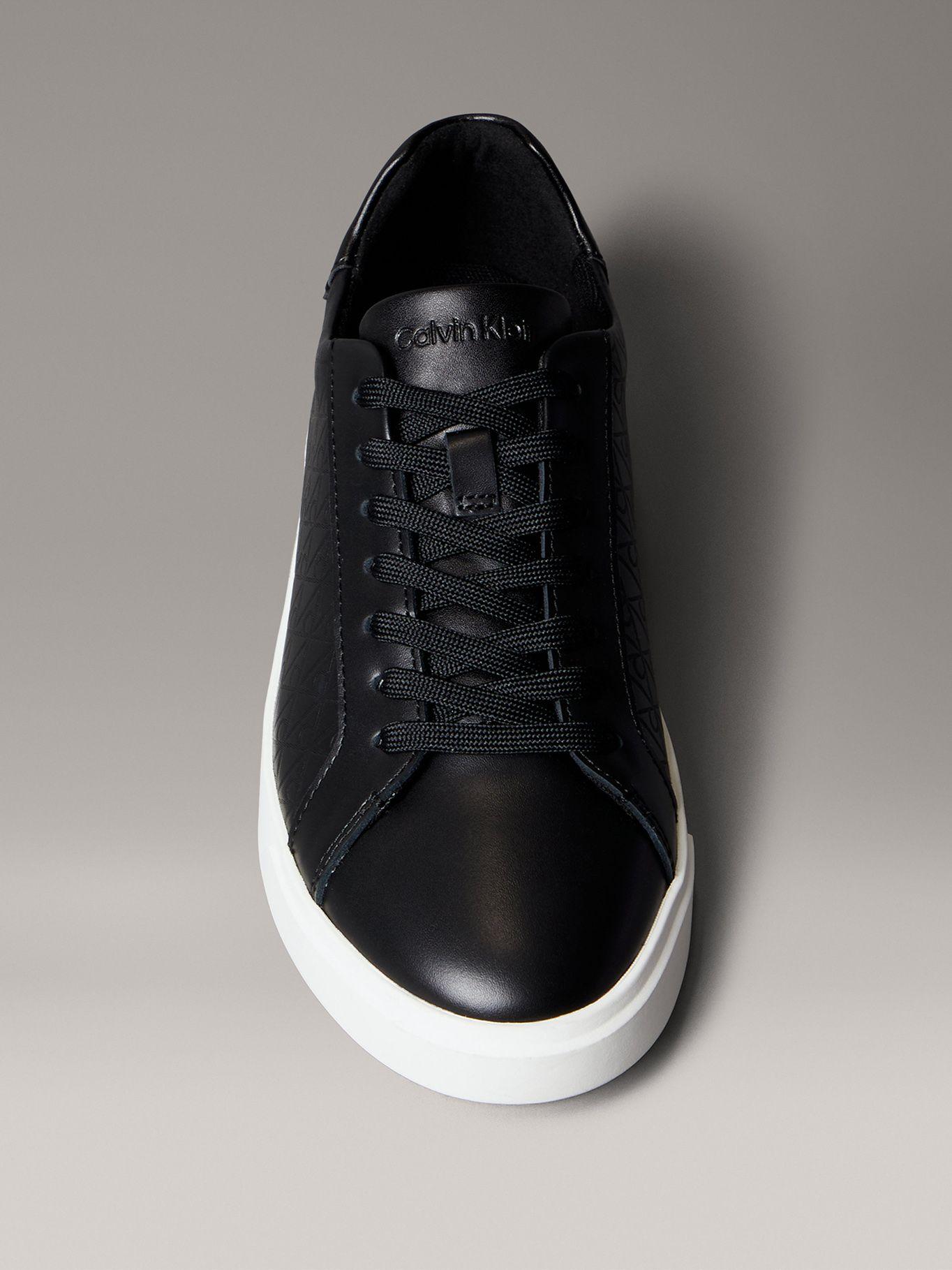 Zapatillas con Monograma en Relieve Negro Calvin Klein-2