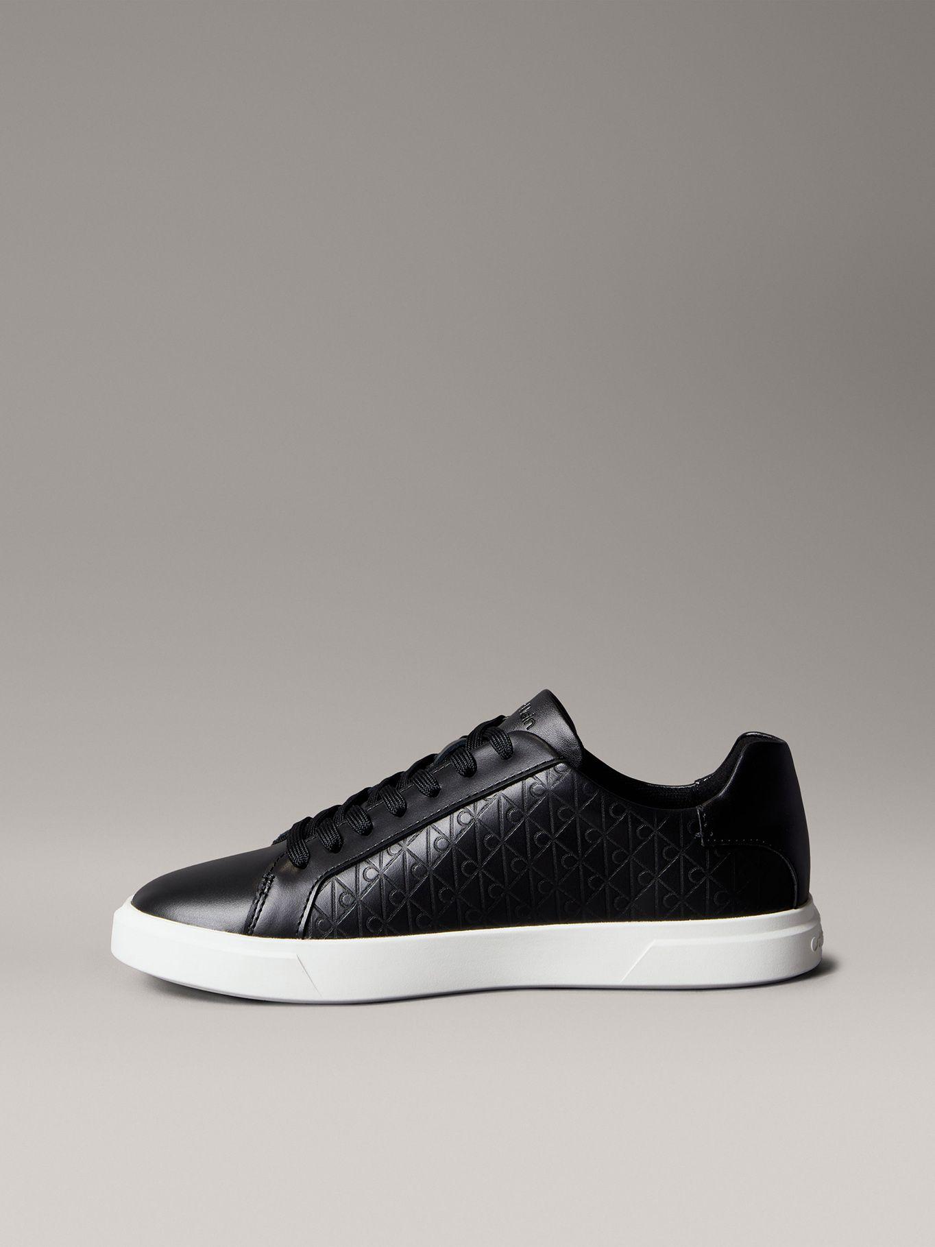 Zapatillas con Monograma en Relieve Negro Calvin Klein-5