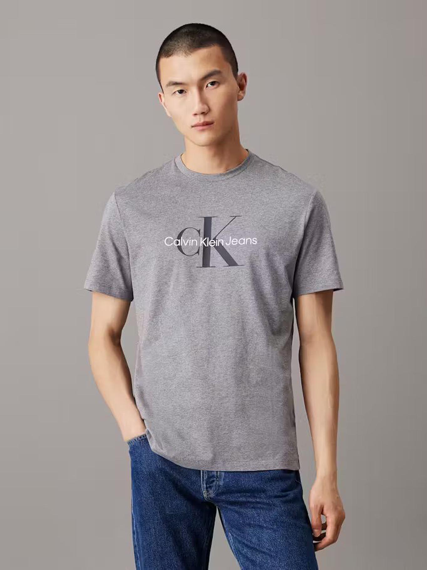 Polera Monogram Gris Calvin Klein-0