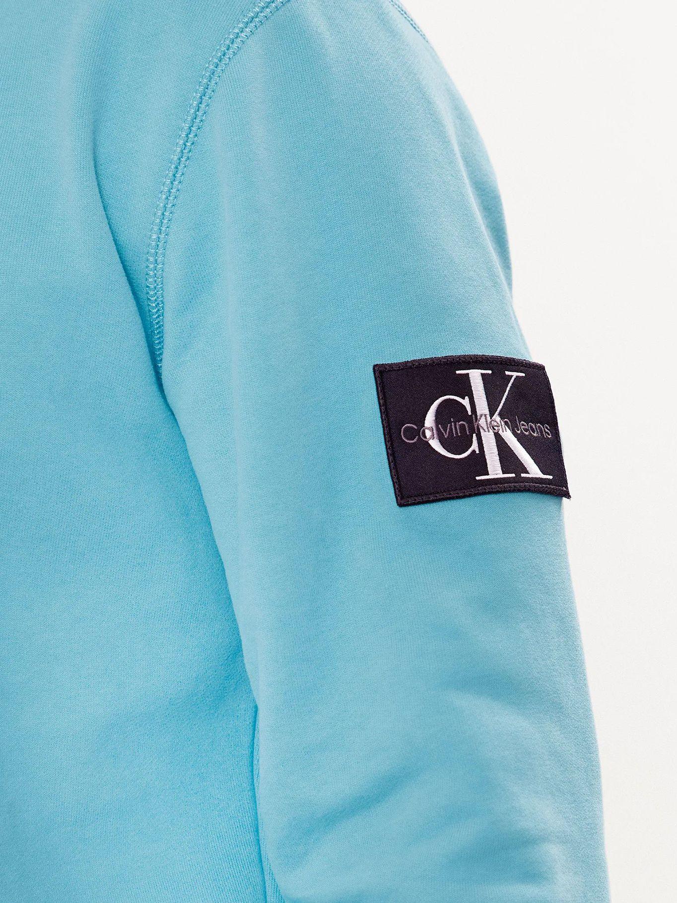 Polerón con Gorro Badge Azul Calvin Klein-4
